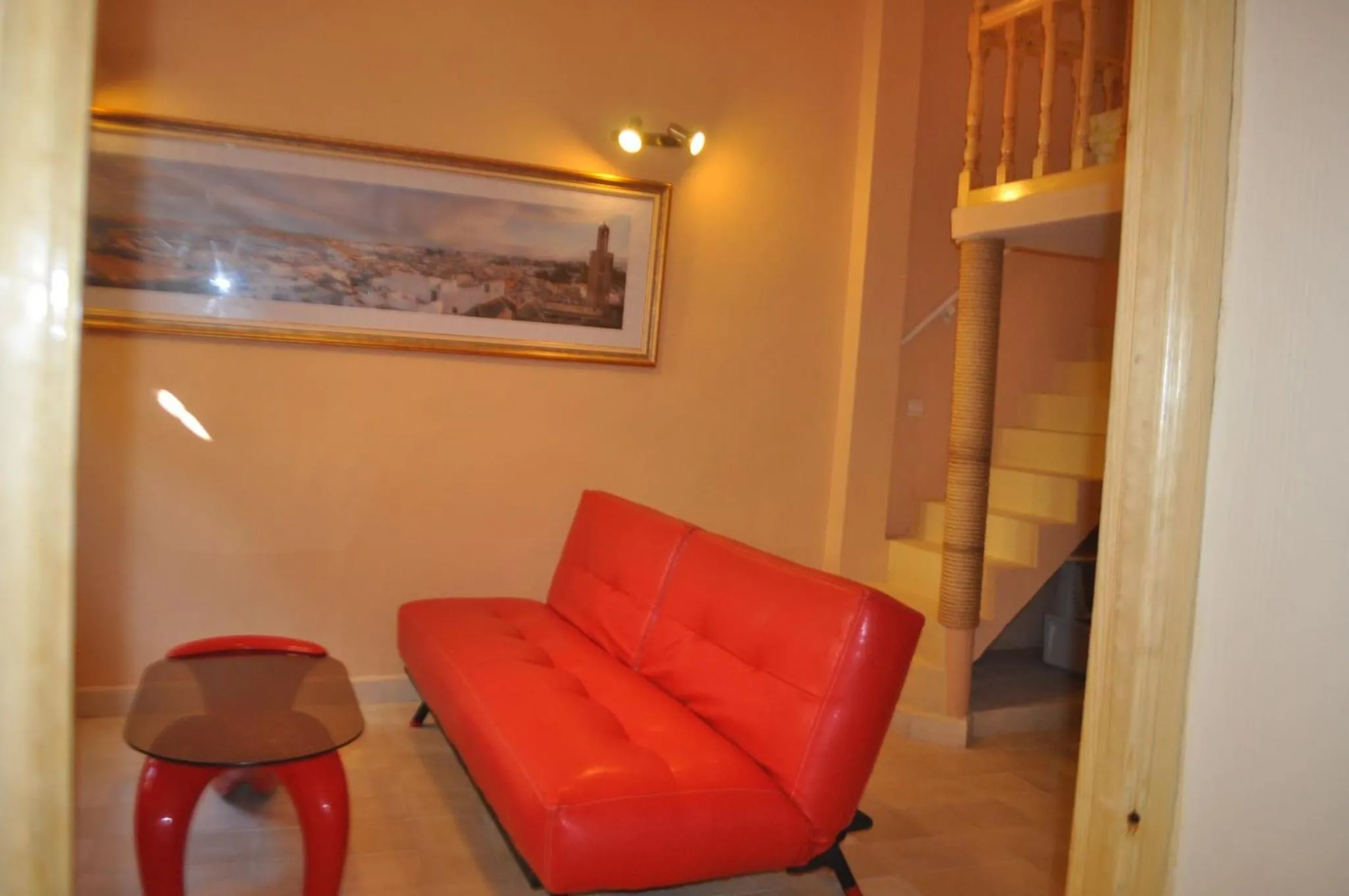 Communal lounge/ TV room in Studio Mezzanine Kasbah Tanger - Climatise