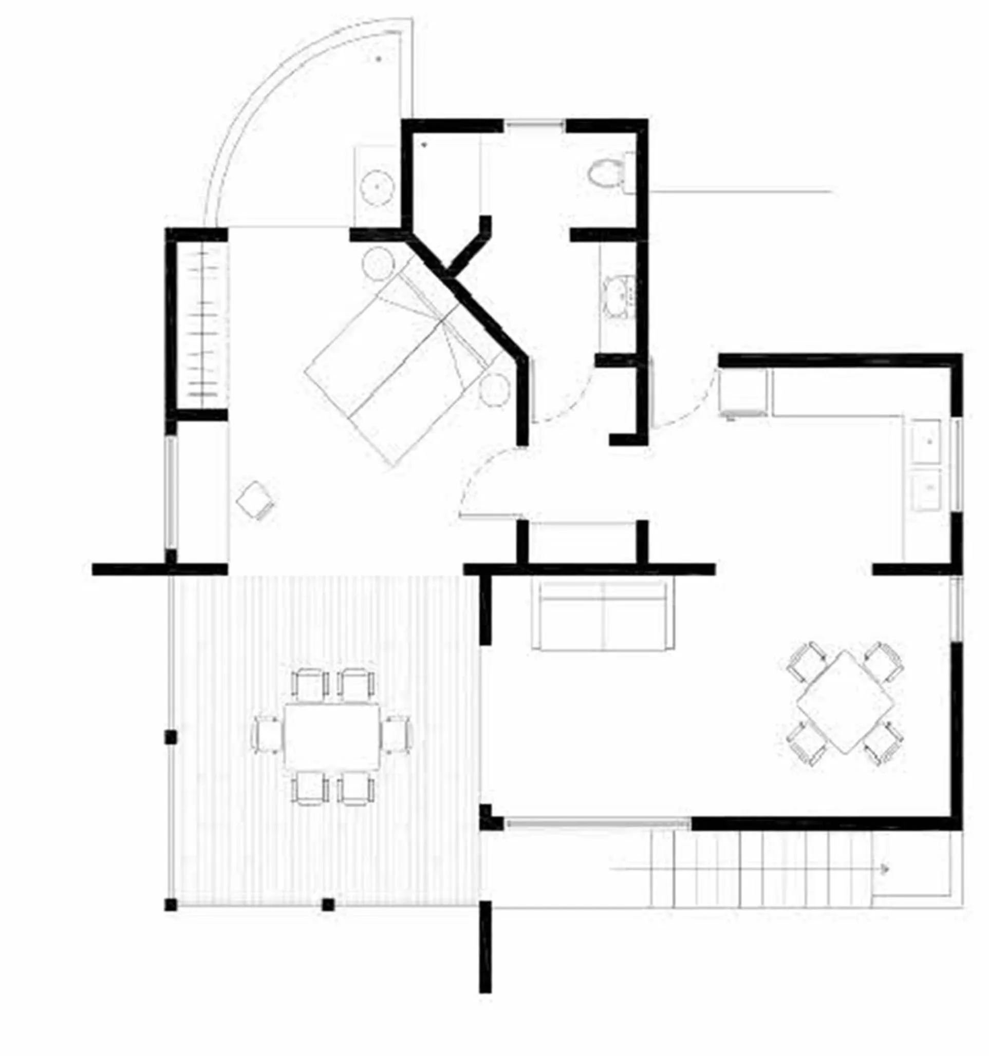 Floor plan in Casa Frangipani