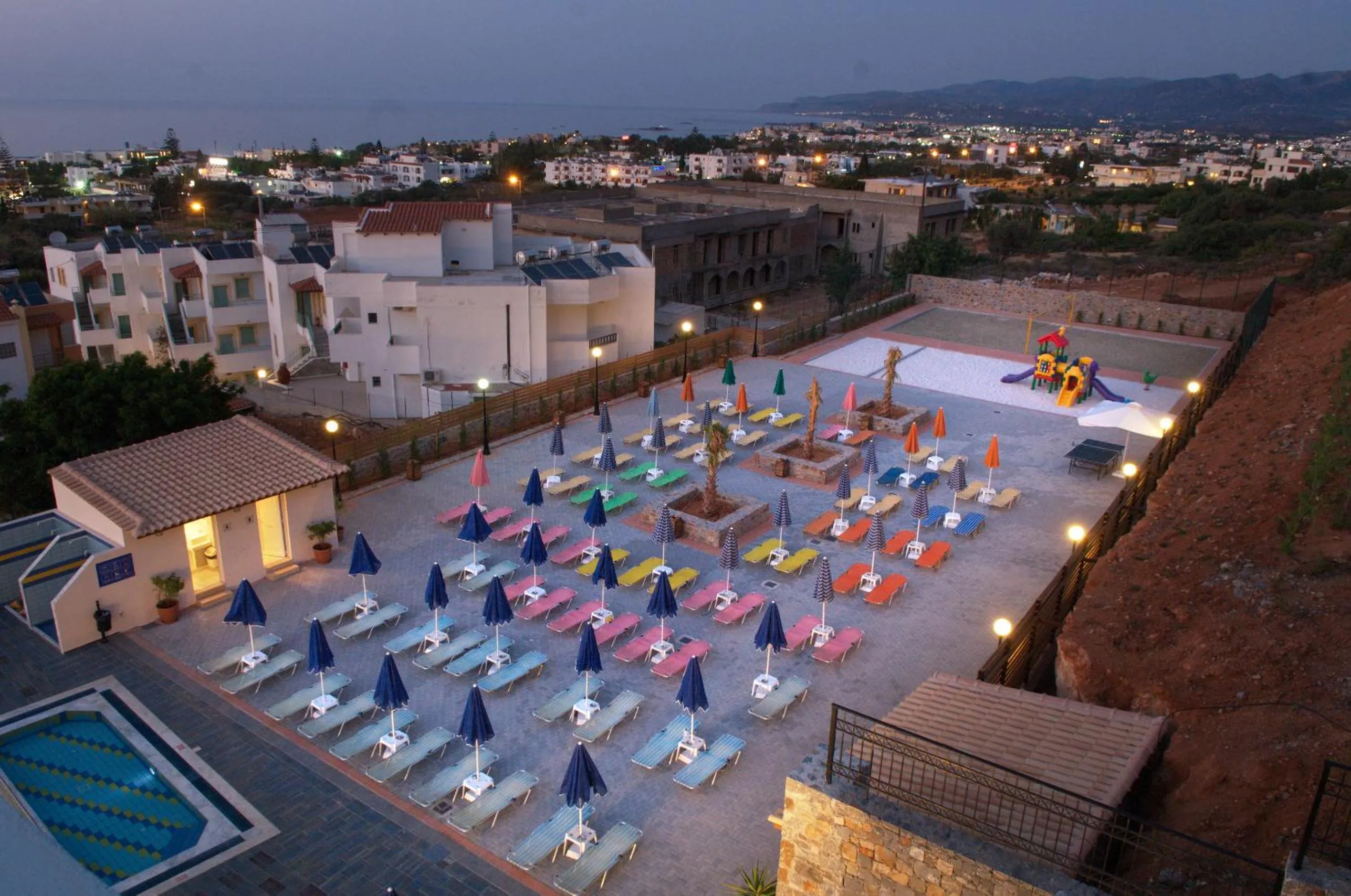Pool view in Koni Village Hotel