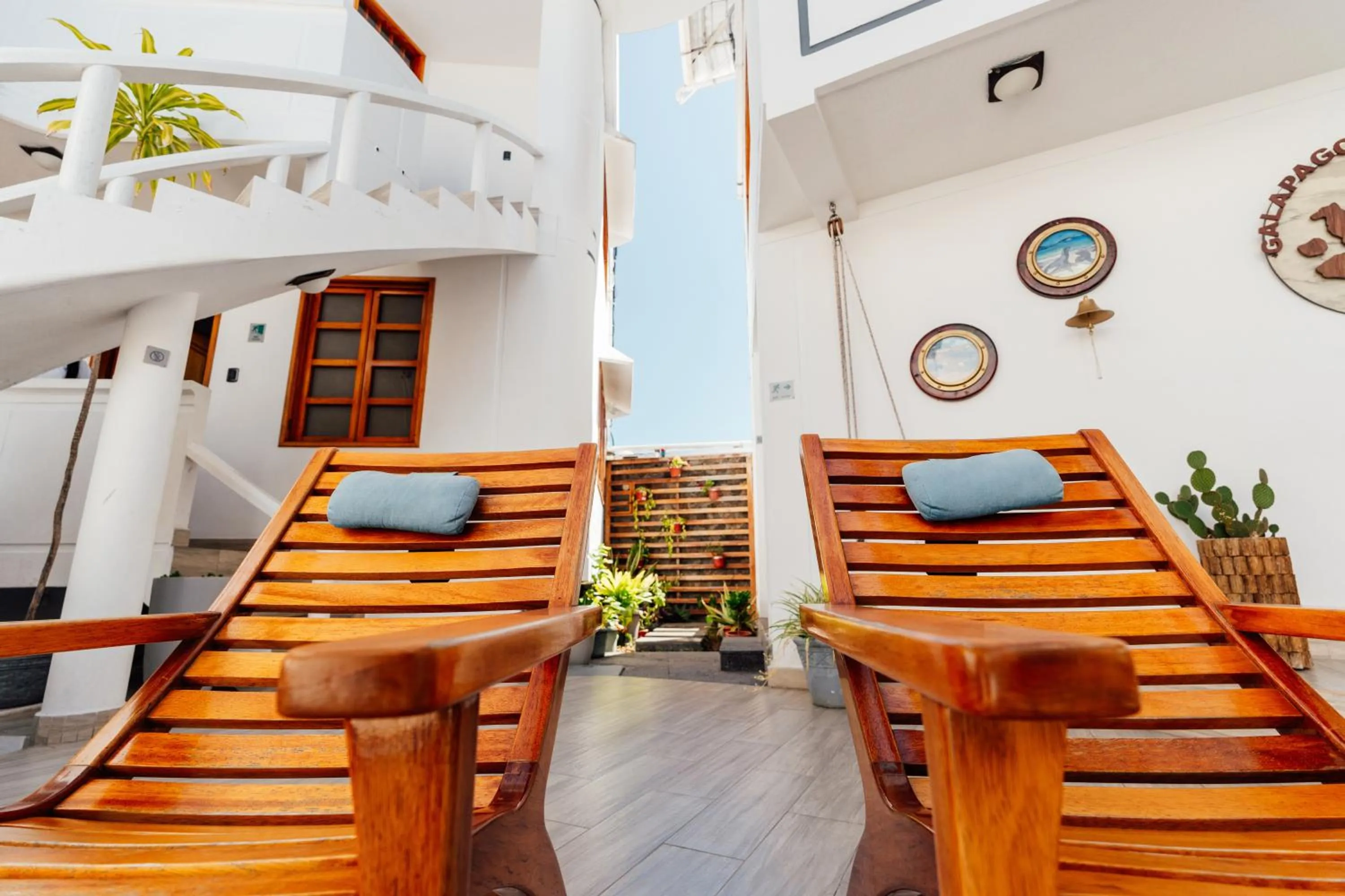 Patio in Hotel Santa Fe