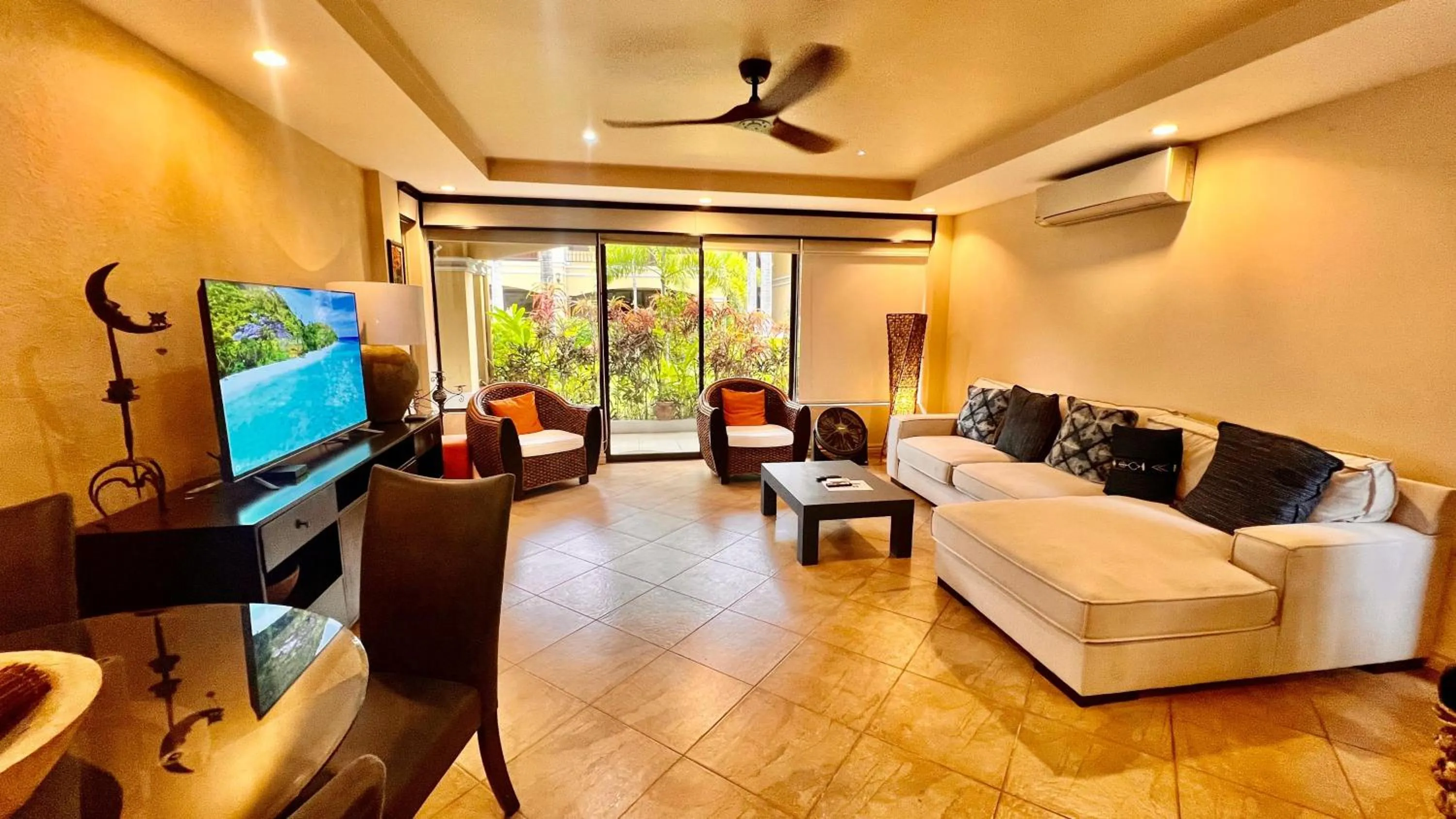 Living room in Monte Carlo Luxury Condominiums