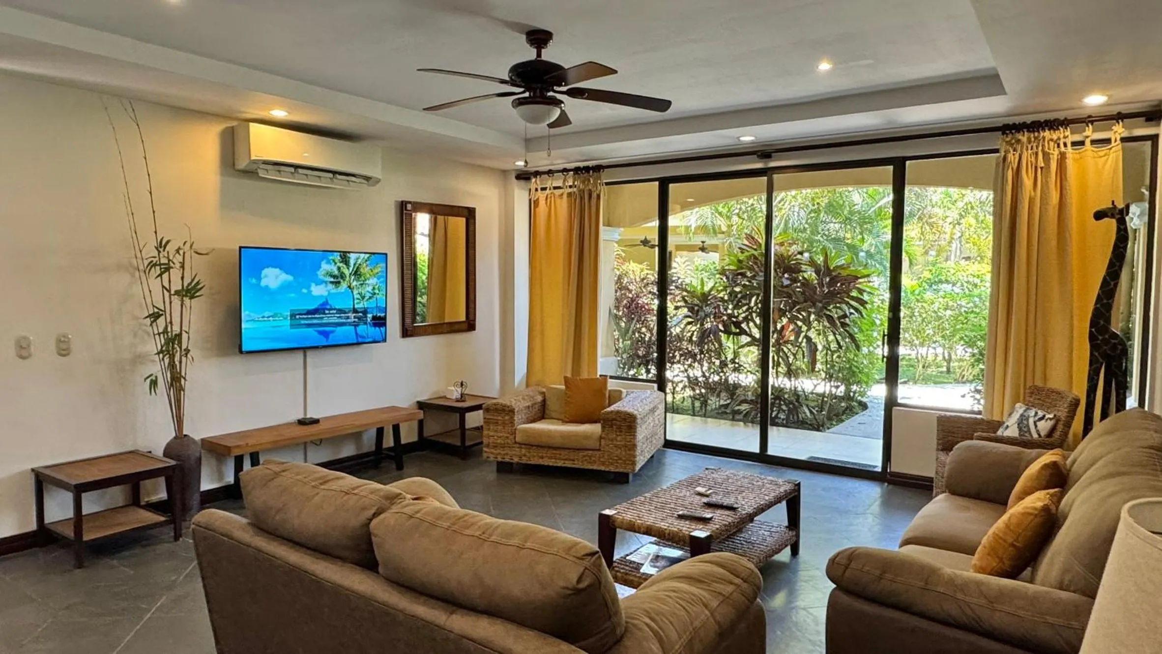 Living room in Monte Carlo Luxury Condominiums