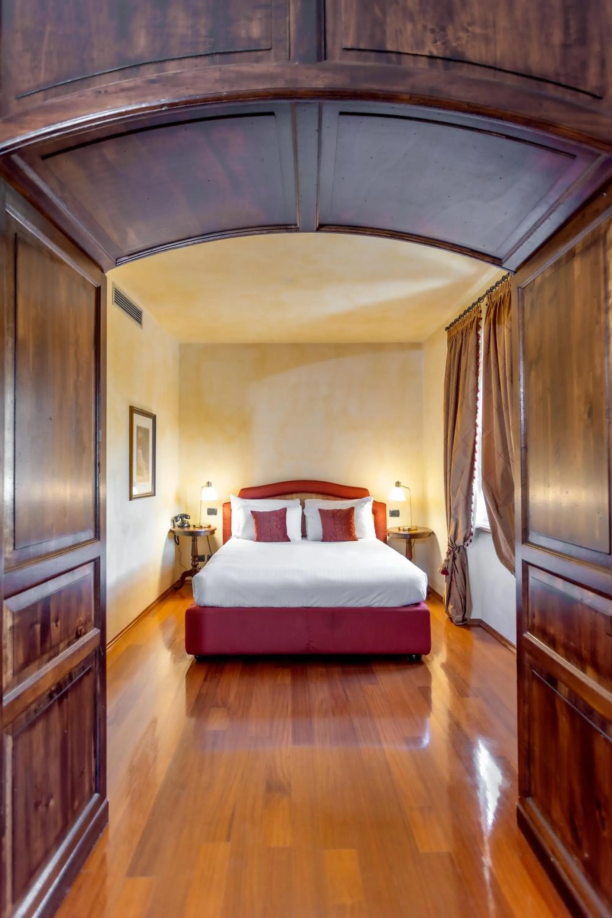 Bed in Hotel Casa Pavesi