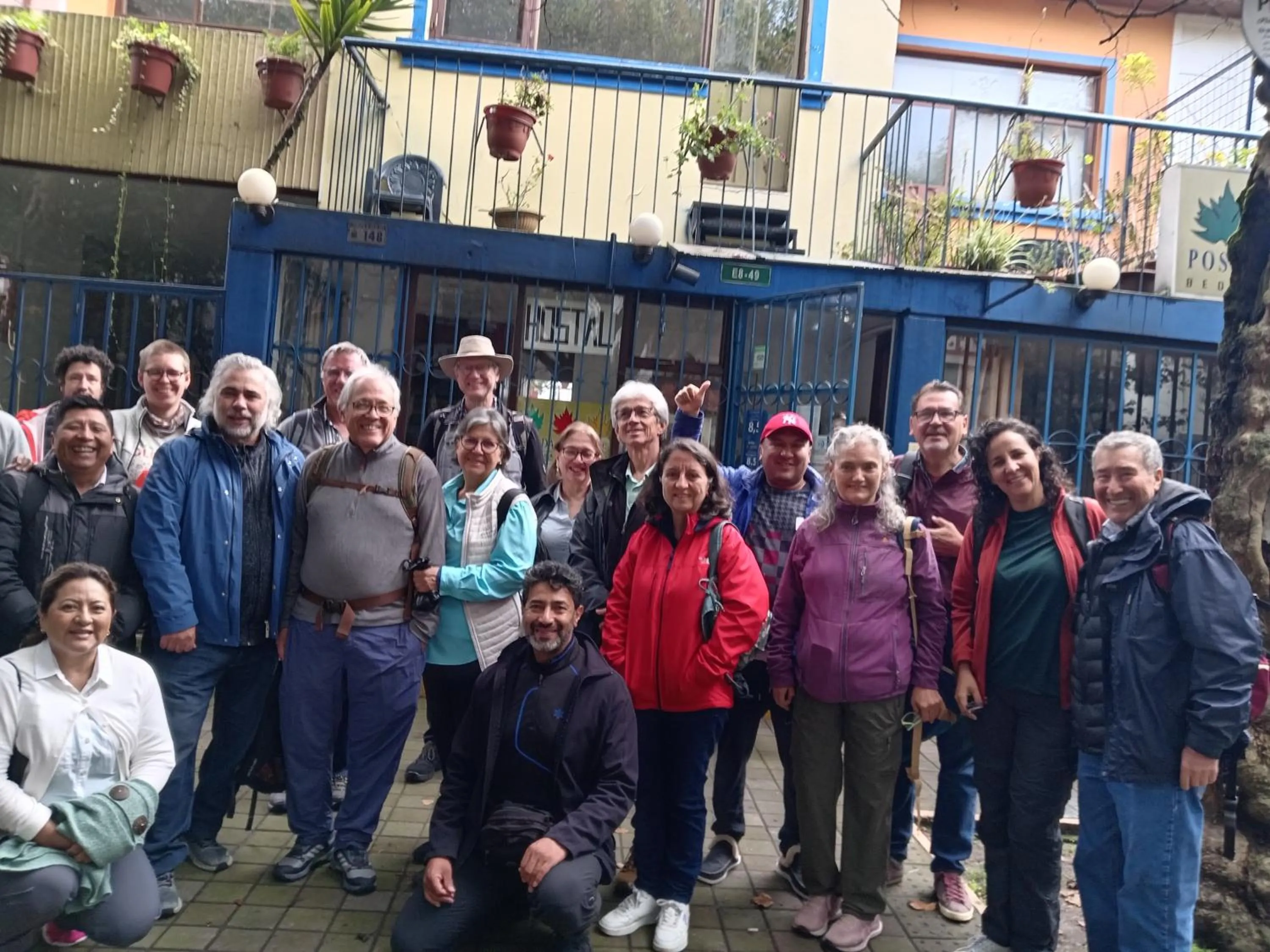 group of guests in Hostal Posada del Maple
