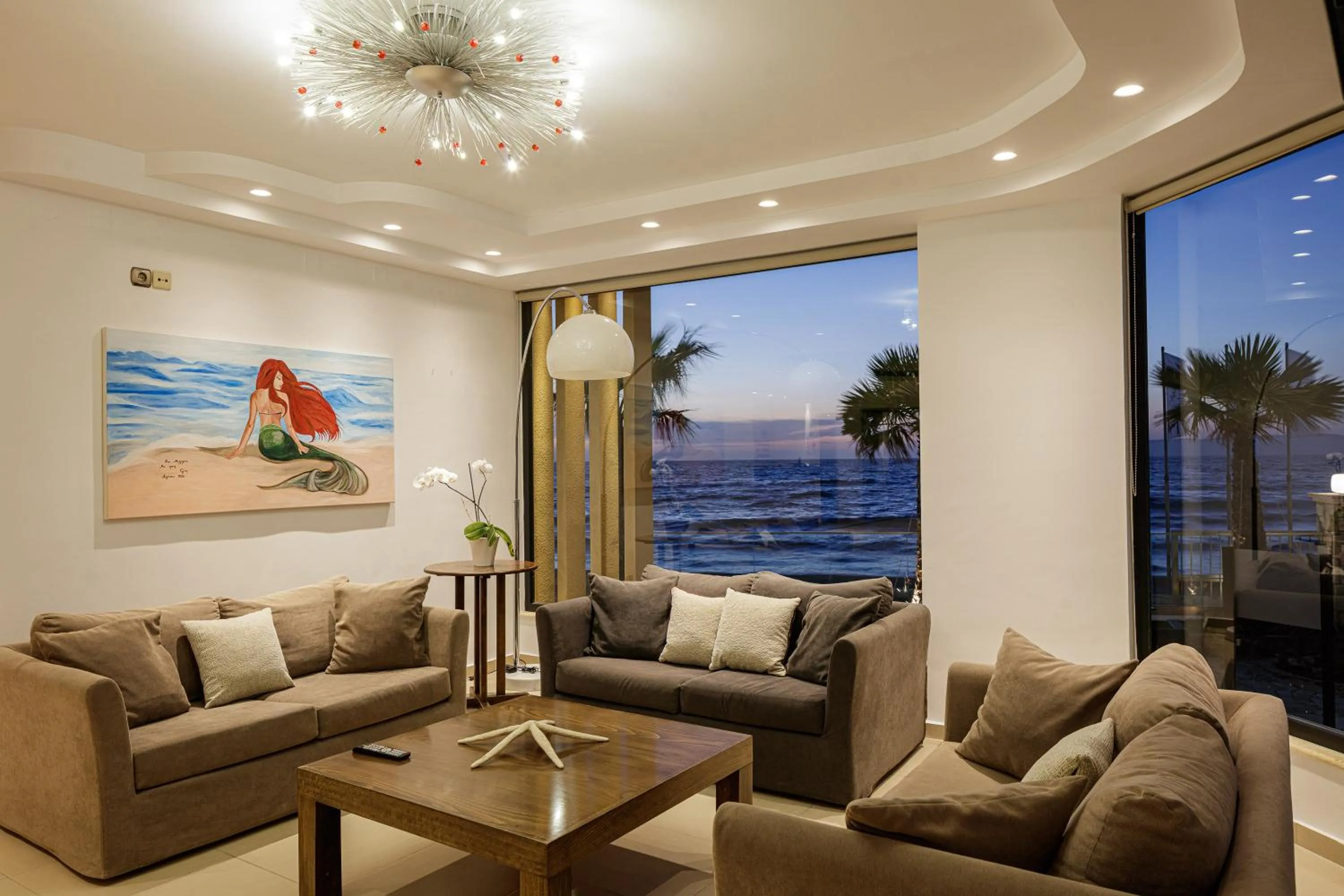 Seating area in Golden Bay Boutique Hotel & Bungalows