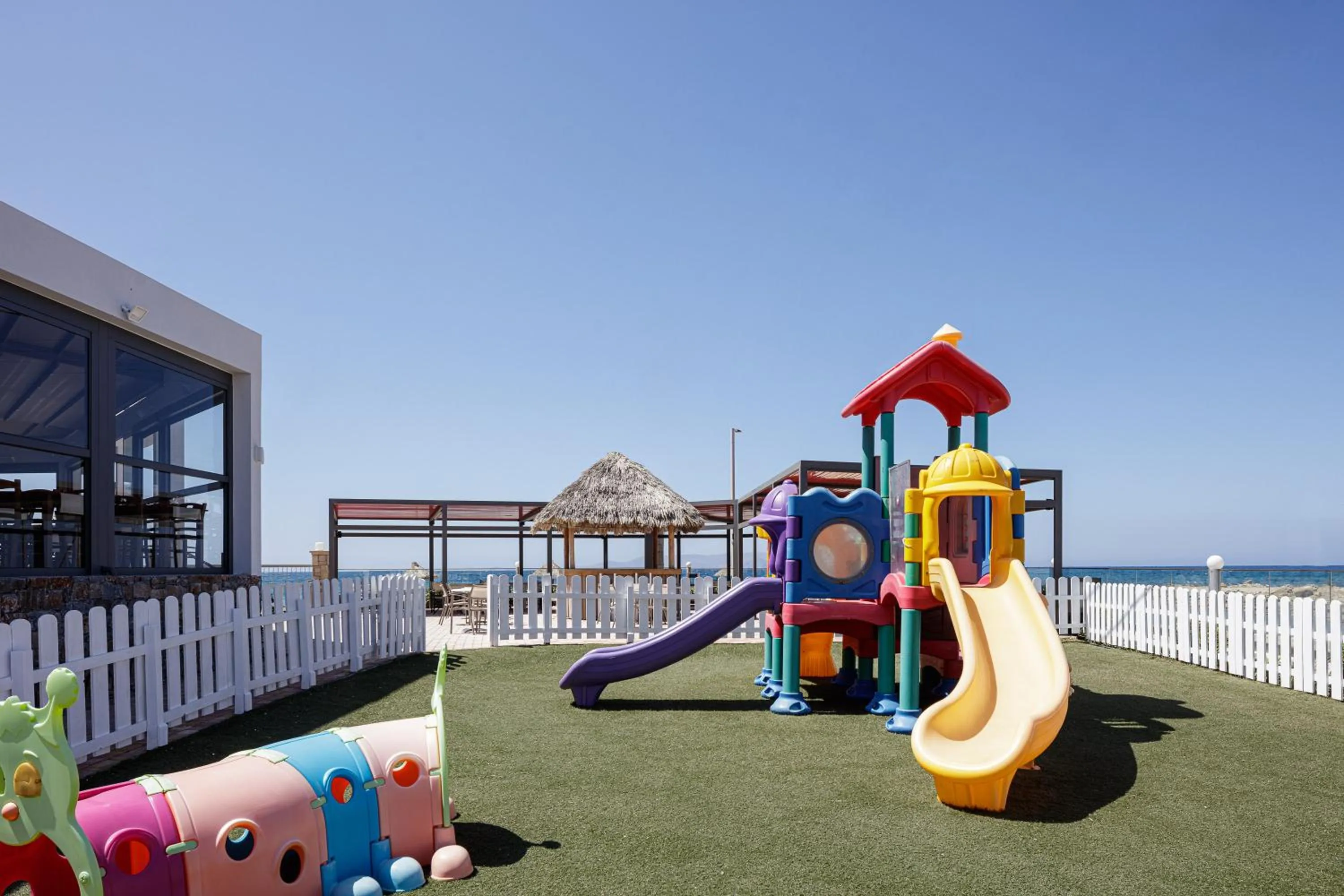 Children play ground in Golden Bay Boutique Hotel & Bungalows