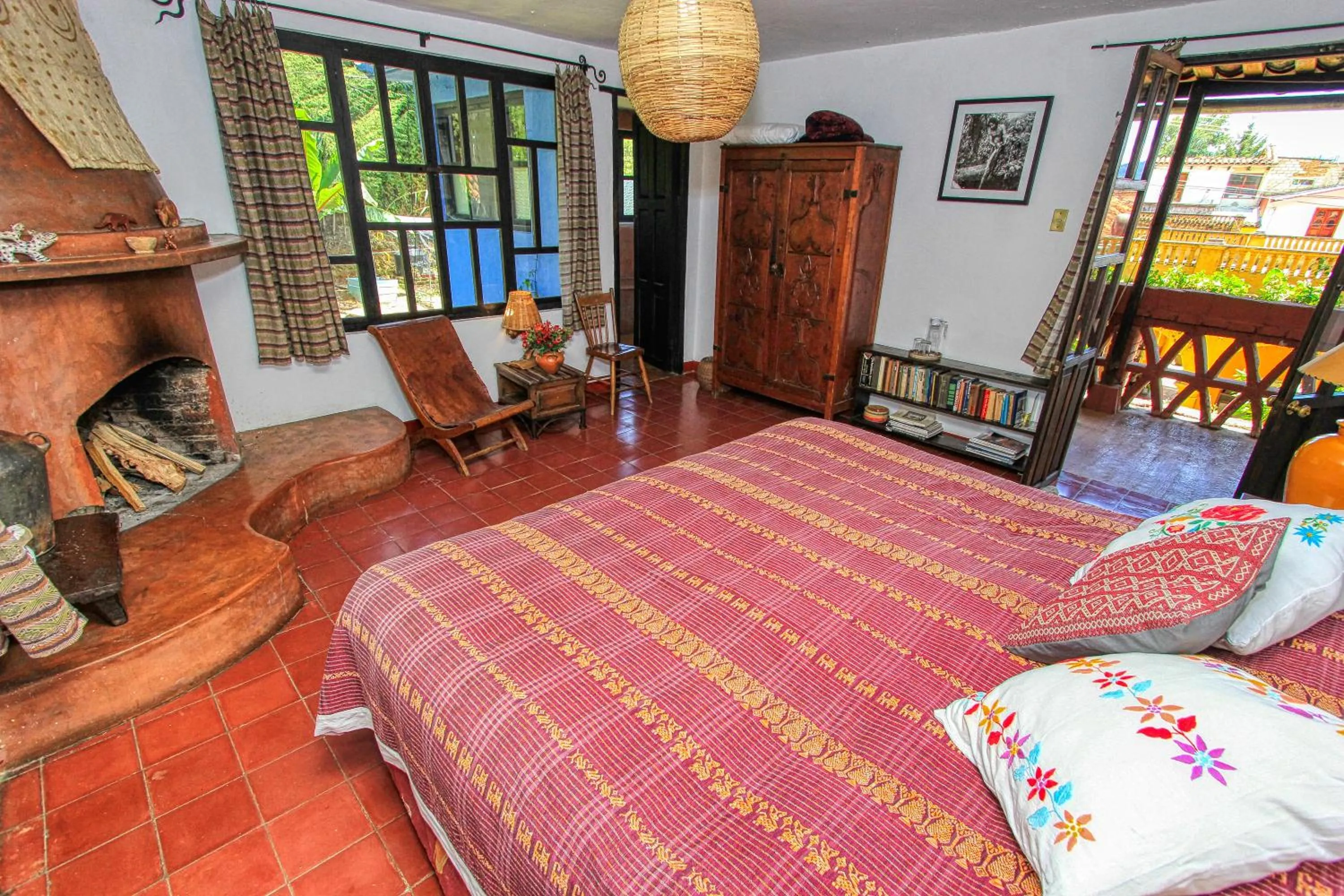 Bed in Hotel Na Bolom