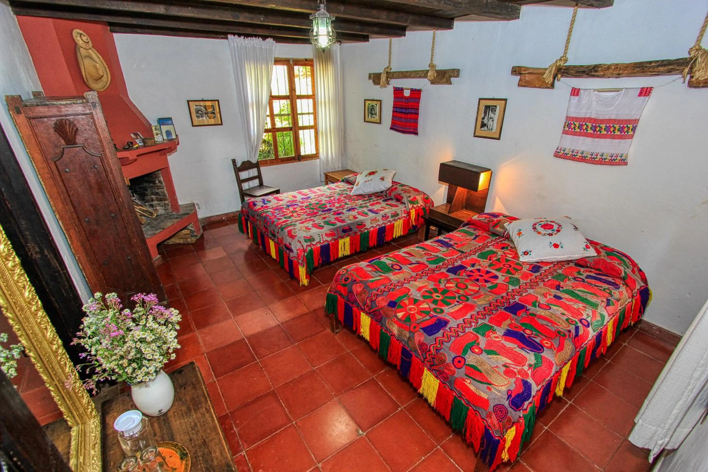 Bed in Hotel Na Bolom