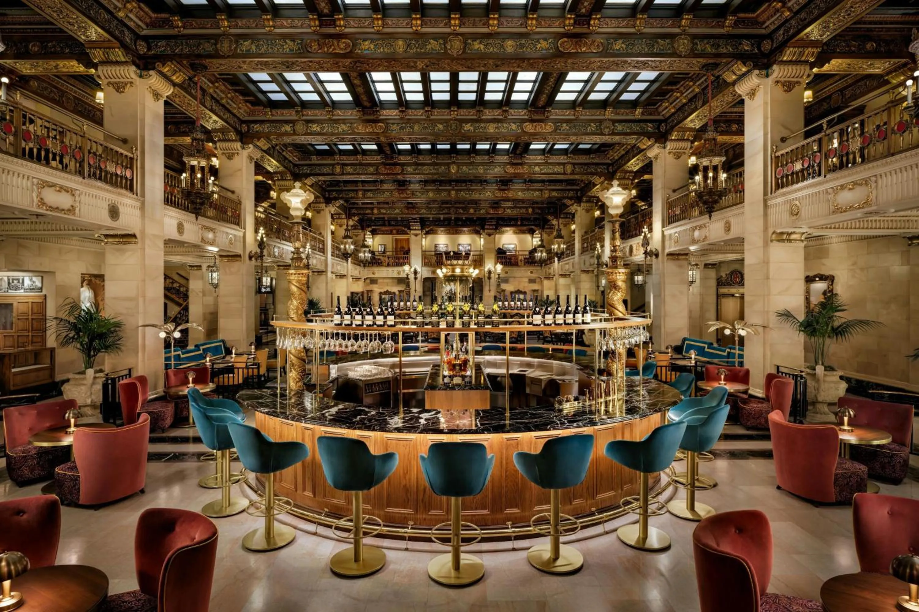 Lobby or reception in The Louie, A Davenport Hotel, Autograph Collection