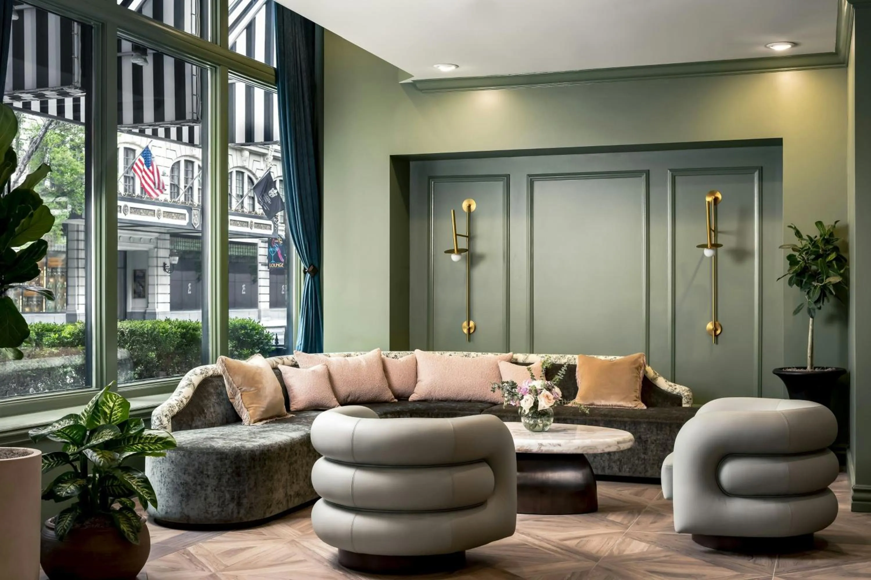 Lobby or reception in The Louie, A Davenport Hotel, Autograph Collection