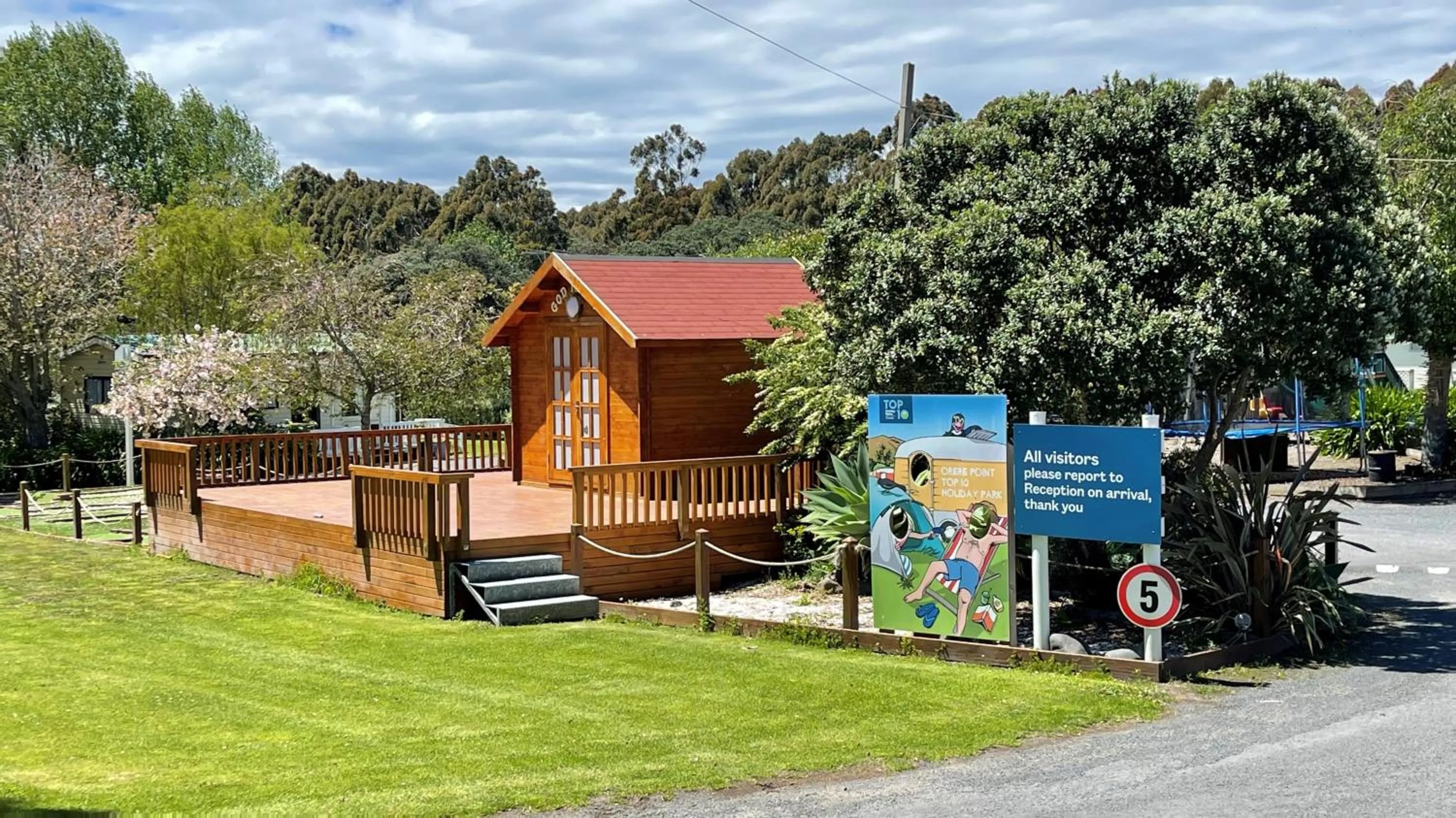 Facade/entrance in Orere Point TOP 10 Holiday Park