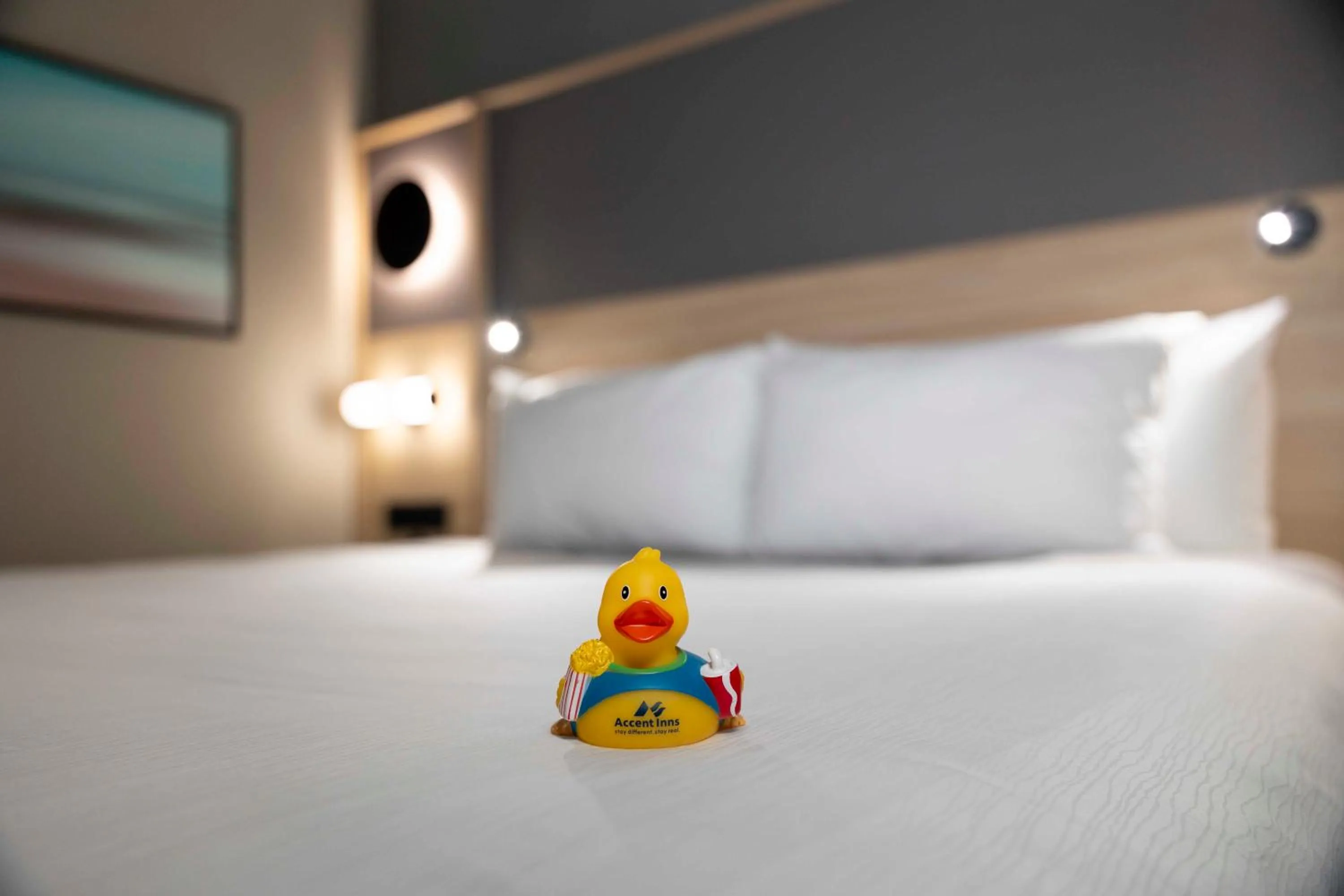 Bed in Accent Inns Kelowna