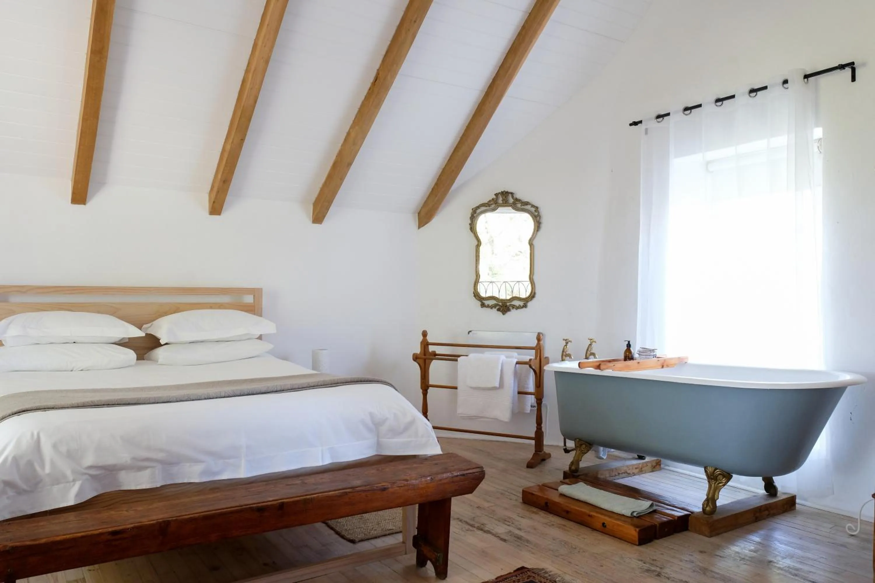 Bed in Kogman & Keisie Guest Farm