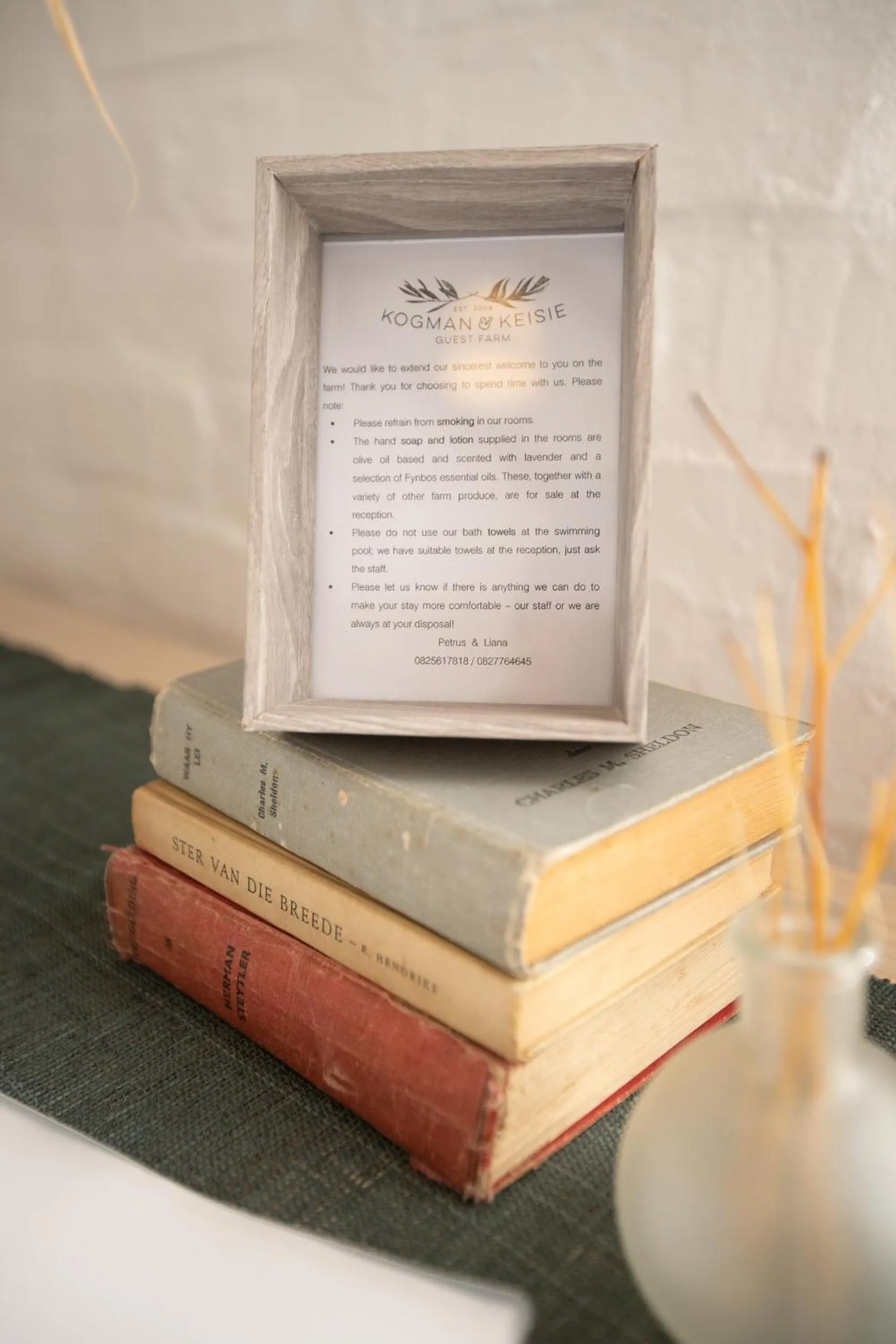 Library in Kogman & Keisie Guest Farm