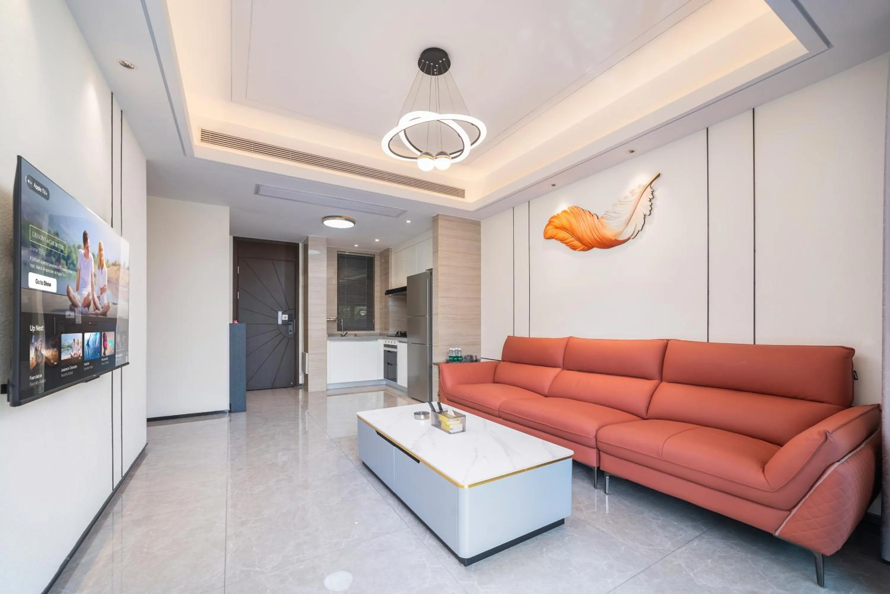 Living room in Elnob Seaview Aparthotel Hai Tang Bay Sanya