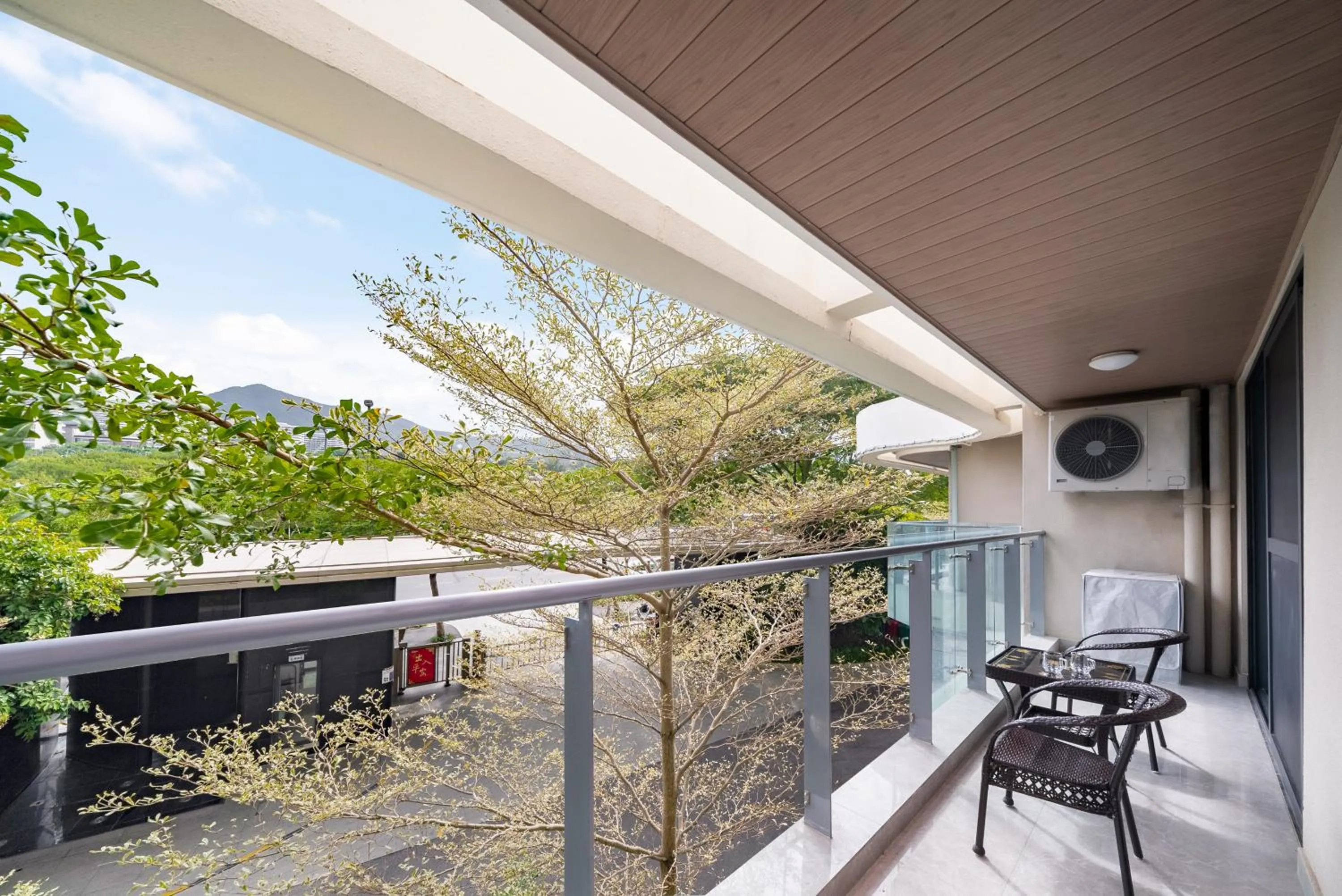 Balcony/Terrace in Elnob Seaview Aparthotel Hai Tang Bay Sanya