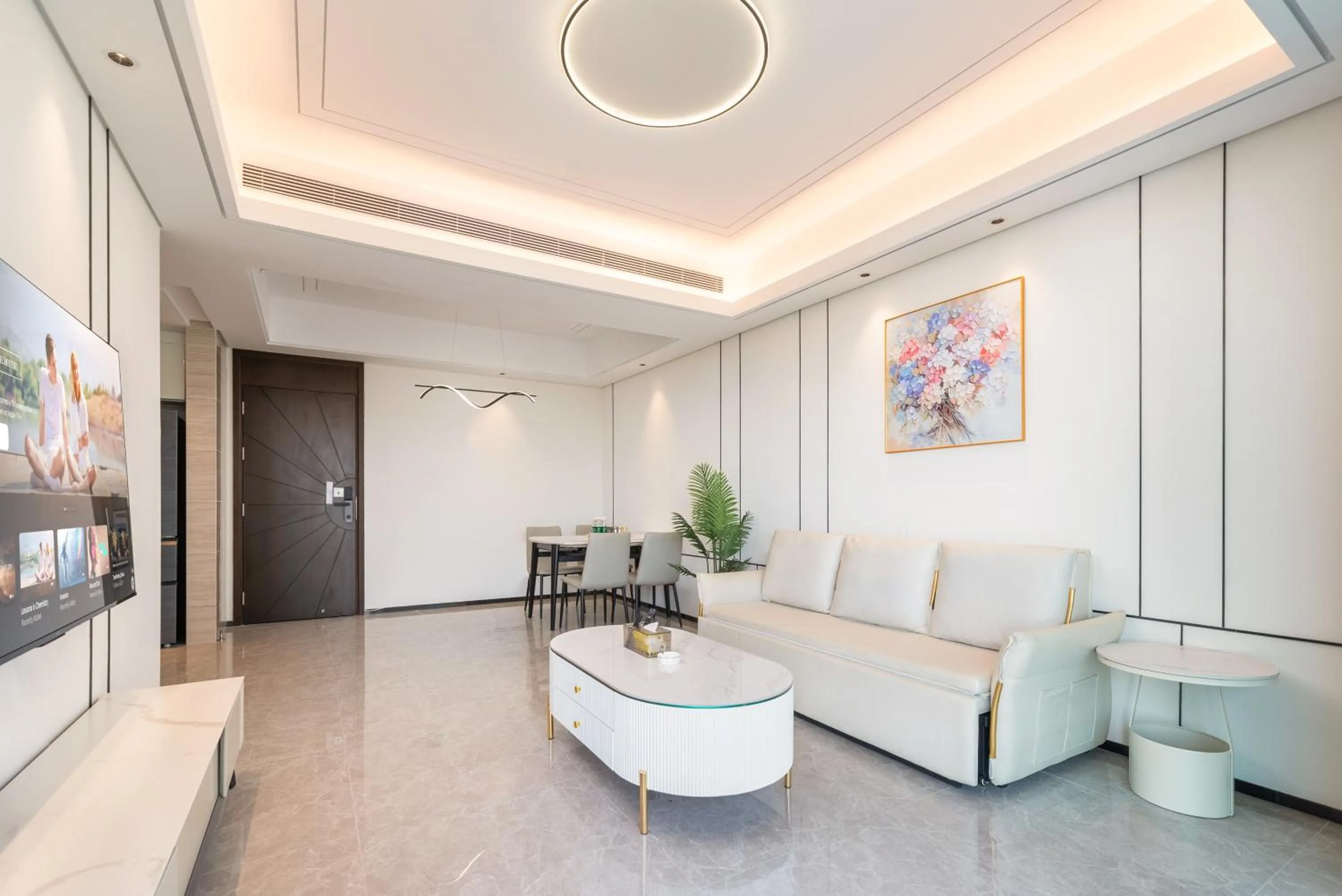 Living room in Elnob Seaview Aparthotel Hai Tang Bay Sanya