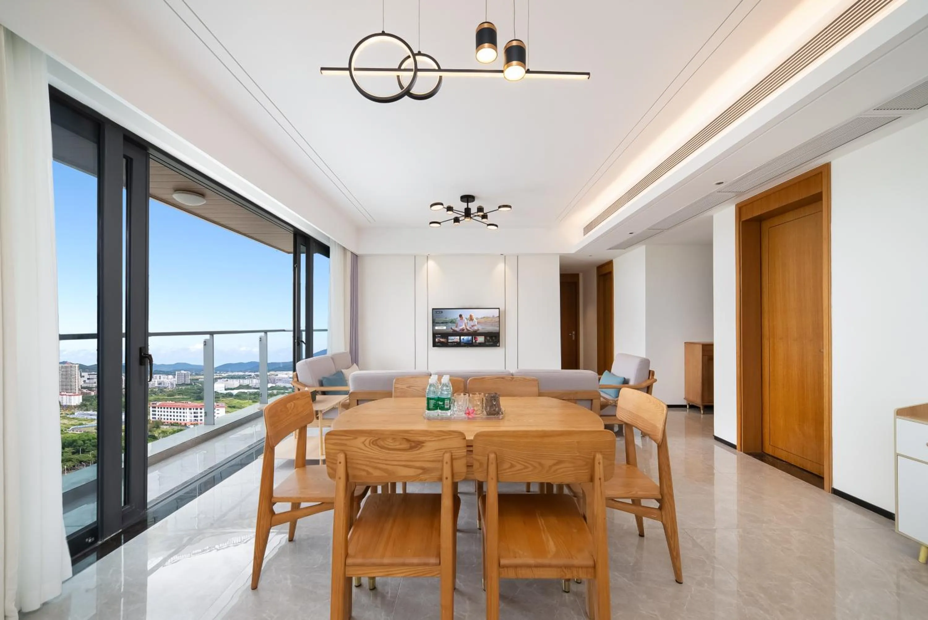 Living room in Elnob Seaview Aparthotel Hai Tang Bay Sanya