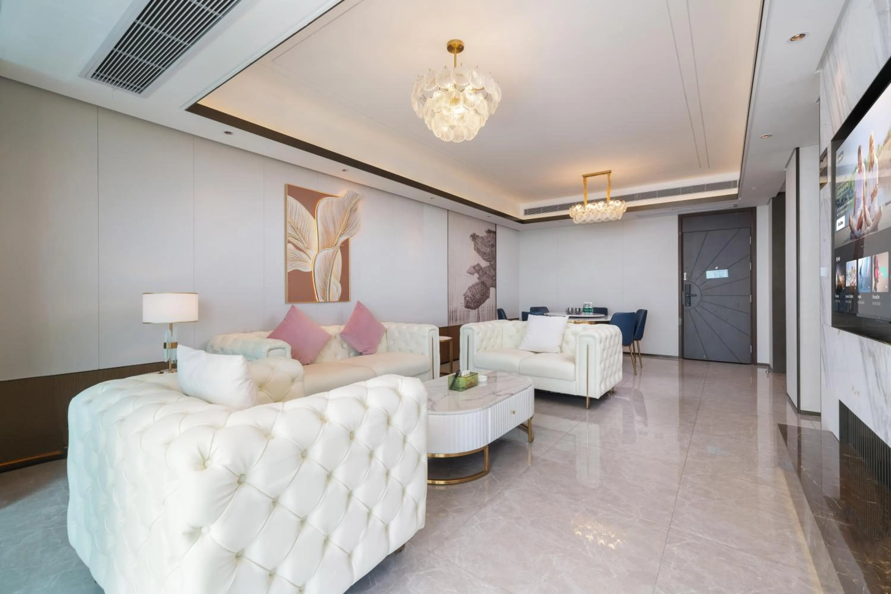 Living room in Elnob Seaview Aparthotel Hai Tang Bay Sanya