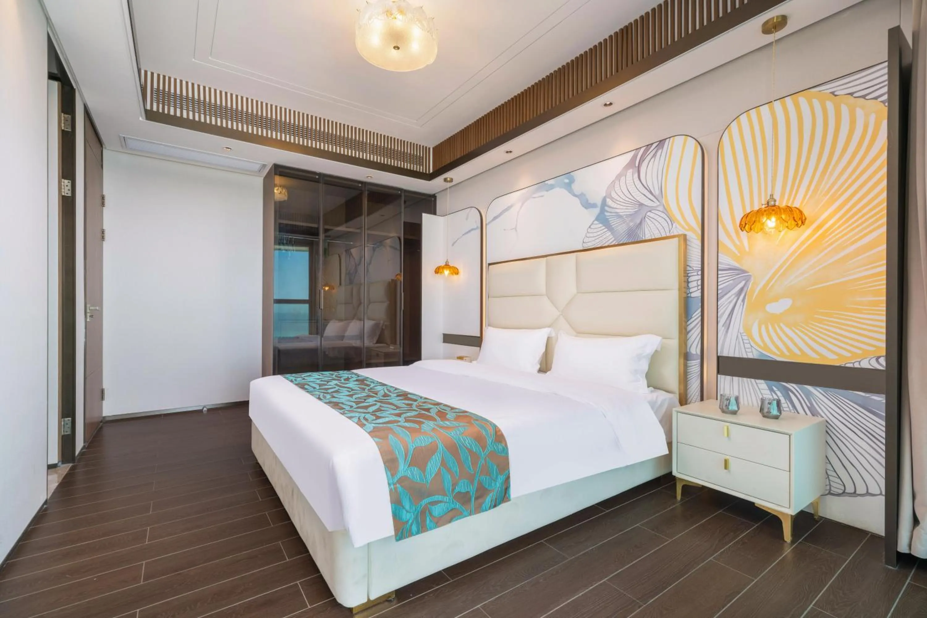 Bedroom, Bed in Elnob Seaview Aparthotel Hai Tang Bay Sanya