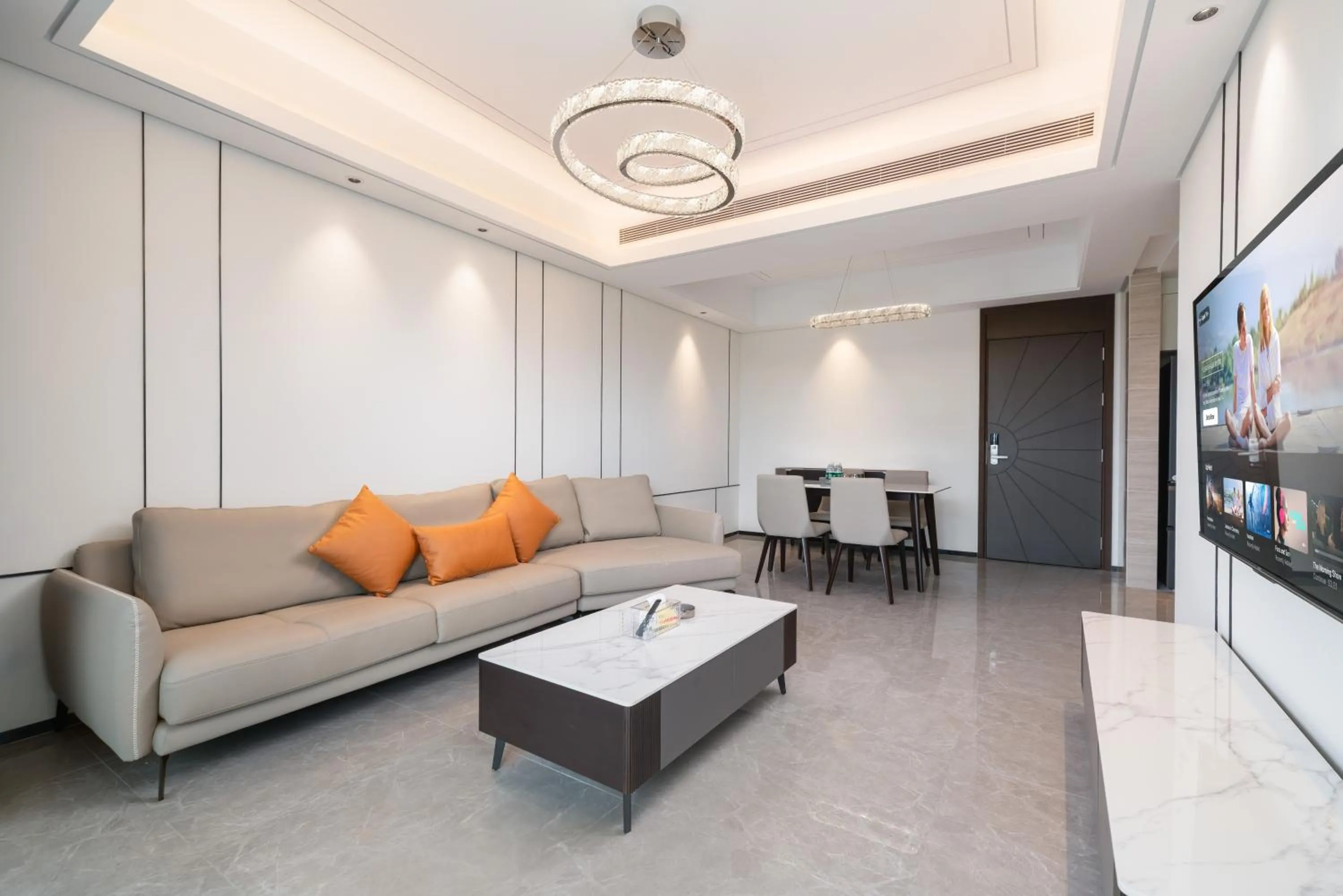 Living room in Elnob Seaview Aparthotel Hai Tang Bay Sanya