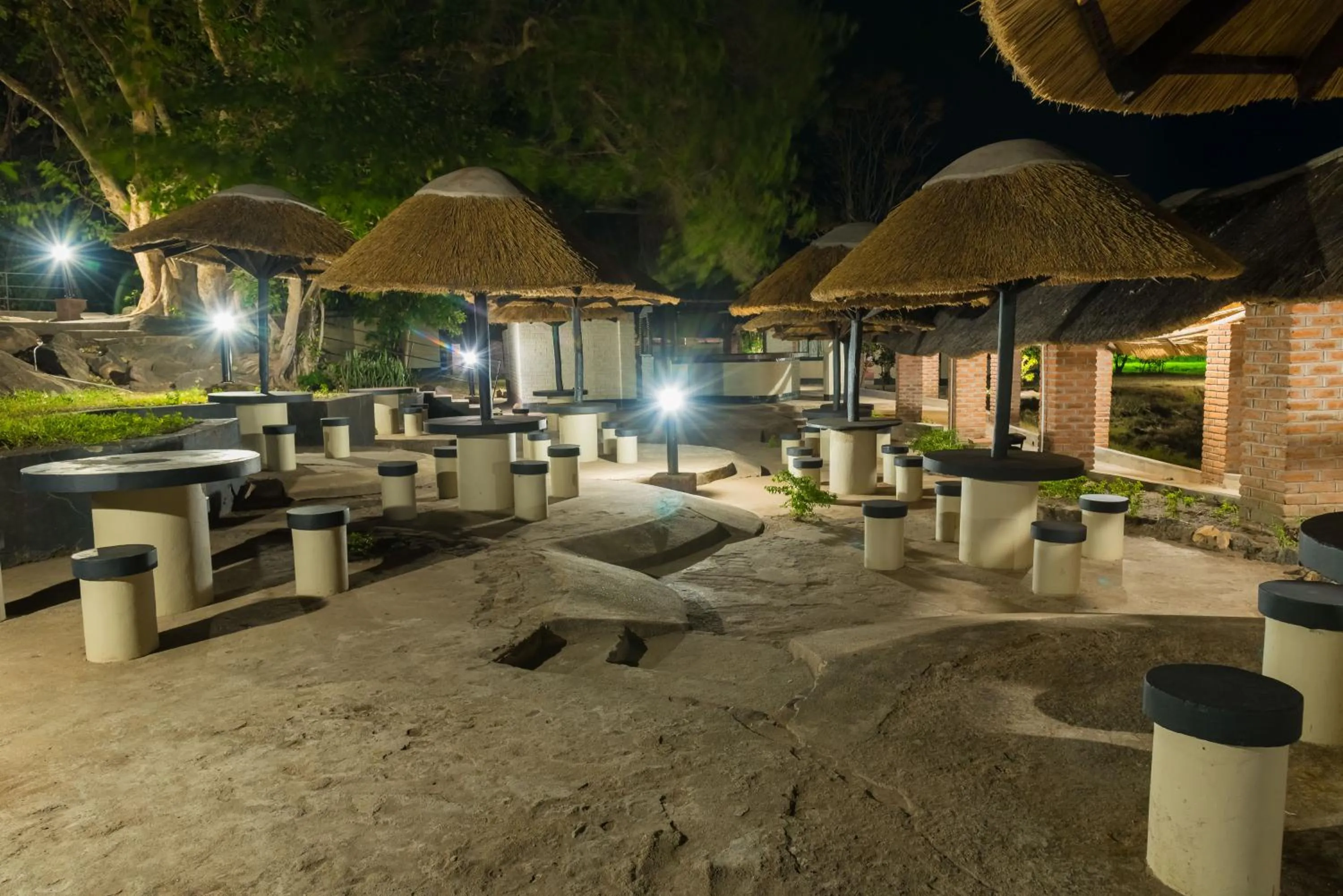 Patio in Kambiri Beach by Serendib