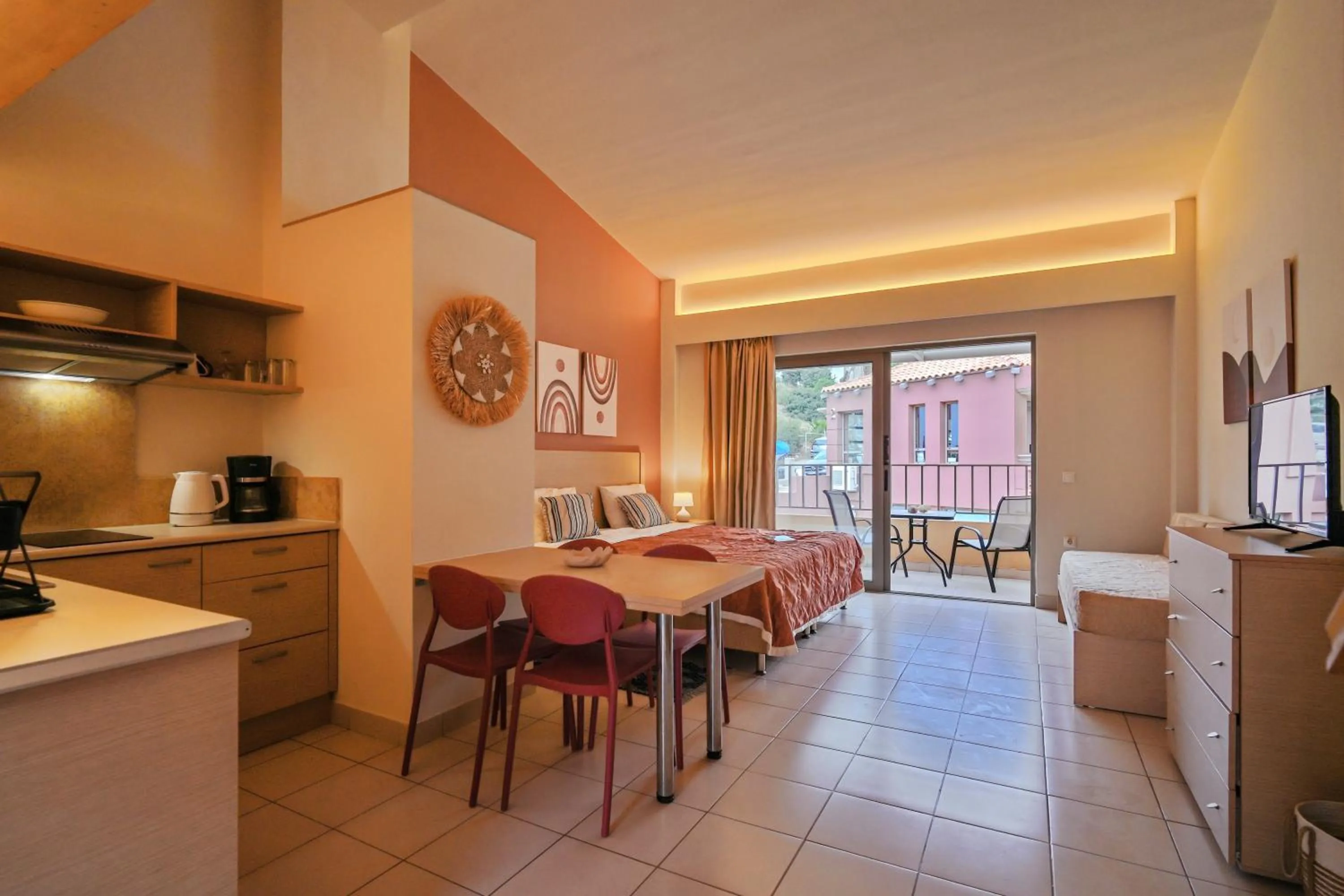 Bed in Anatoli Apartments