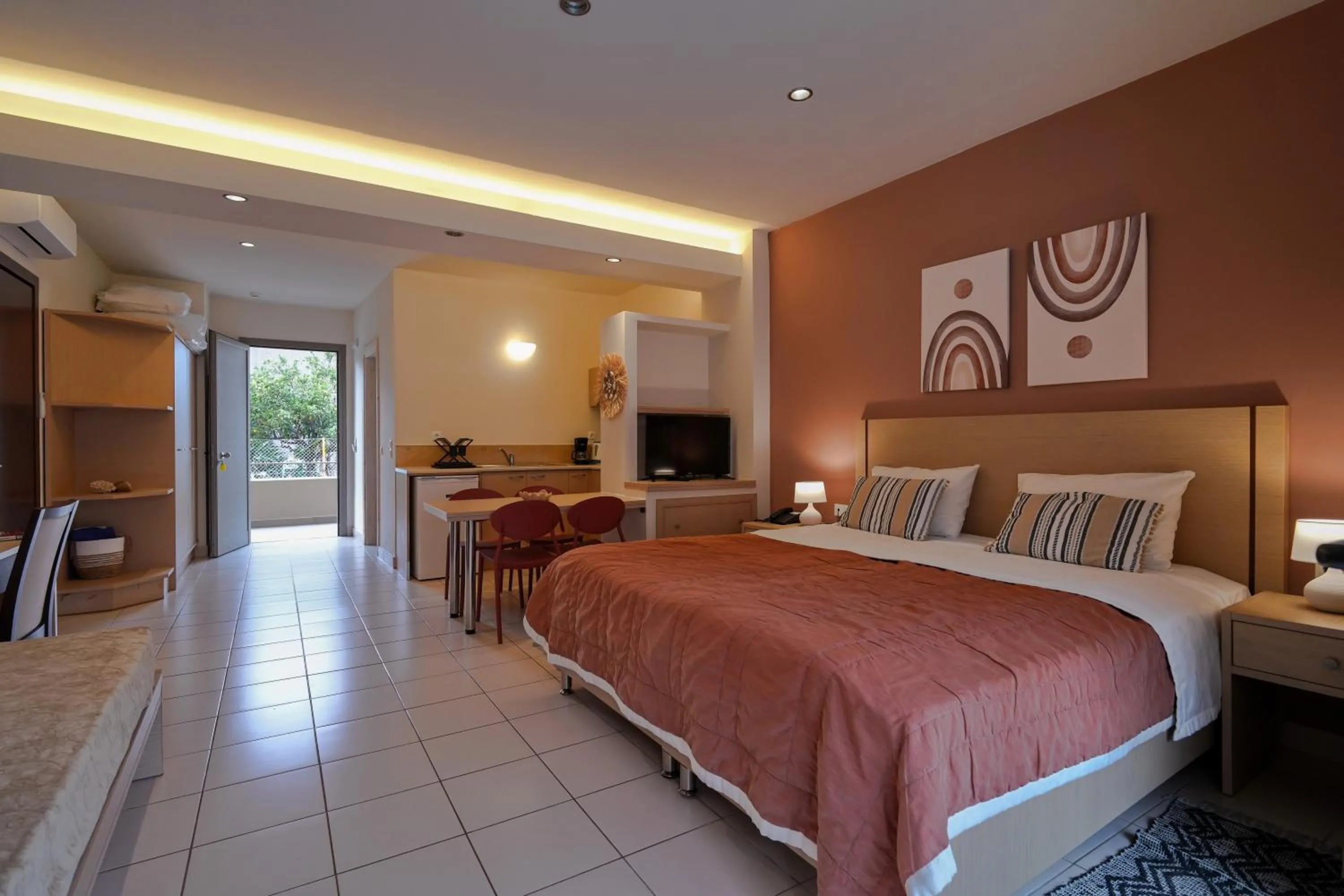 Bed in Anatoli Apartments