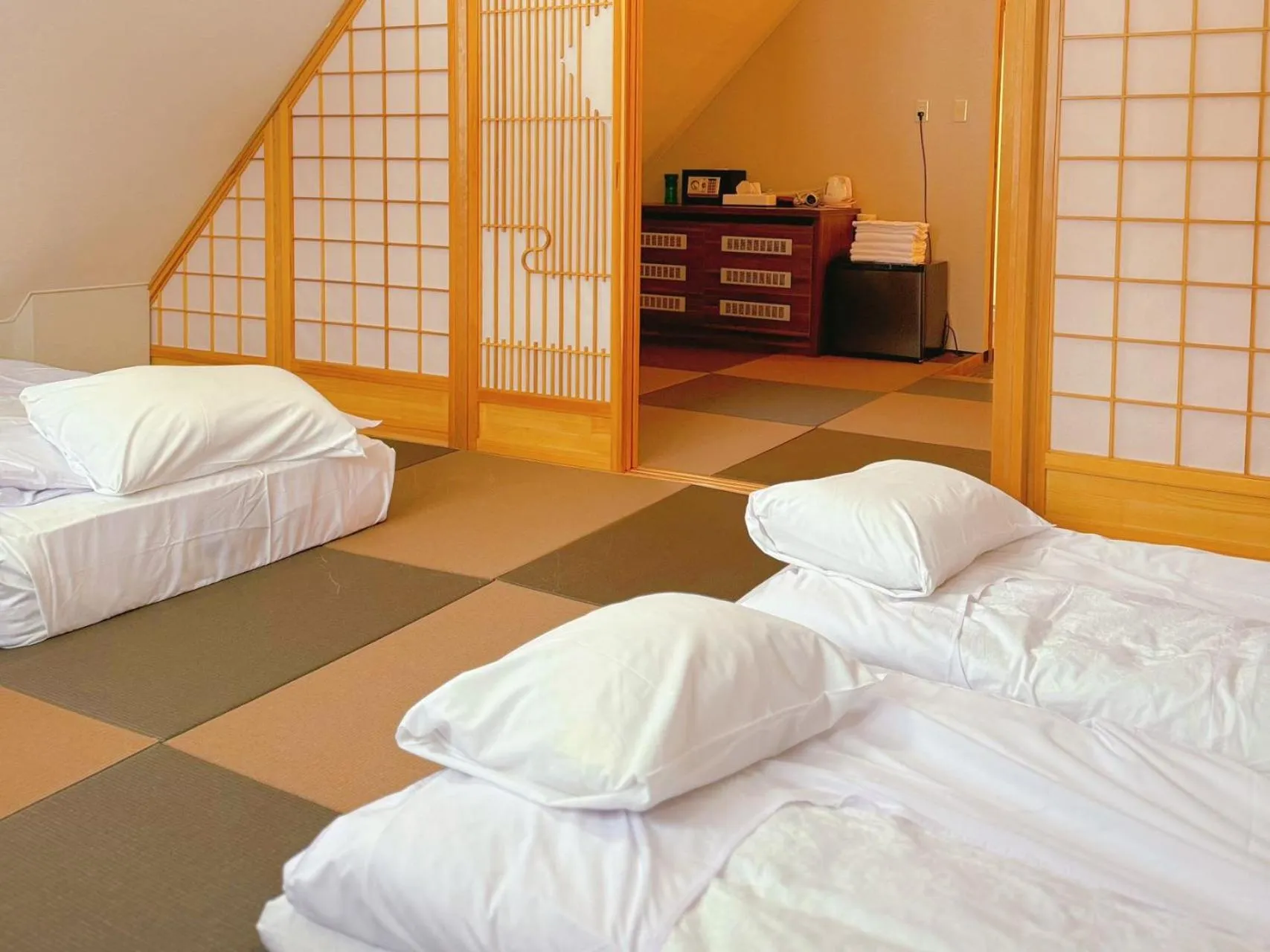 Bed in Hakuba Sun Valley Hotel