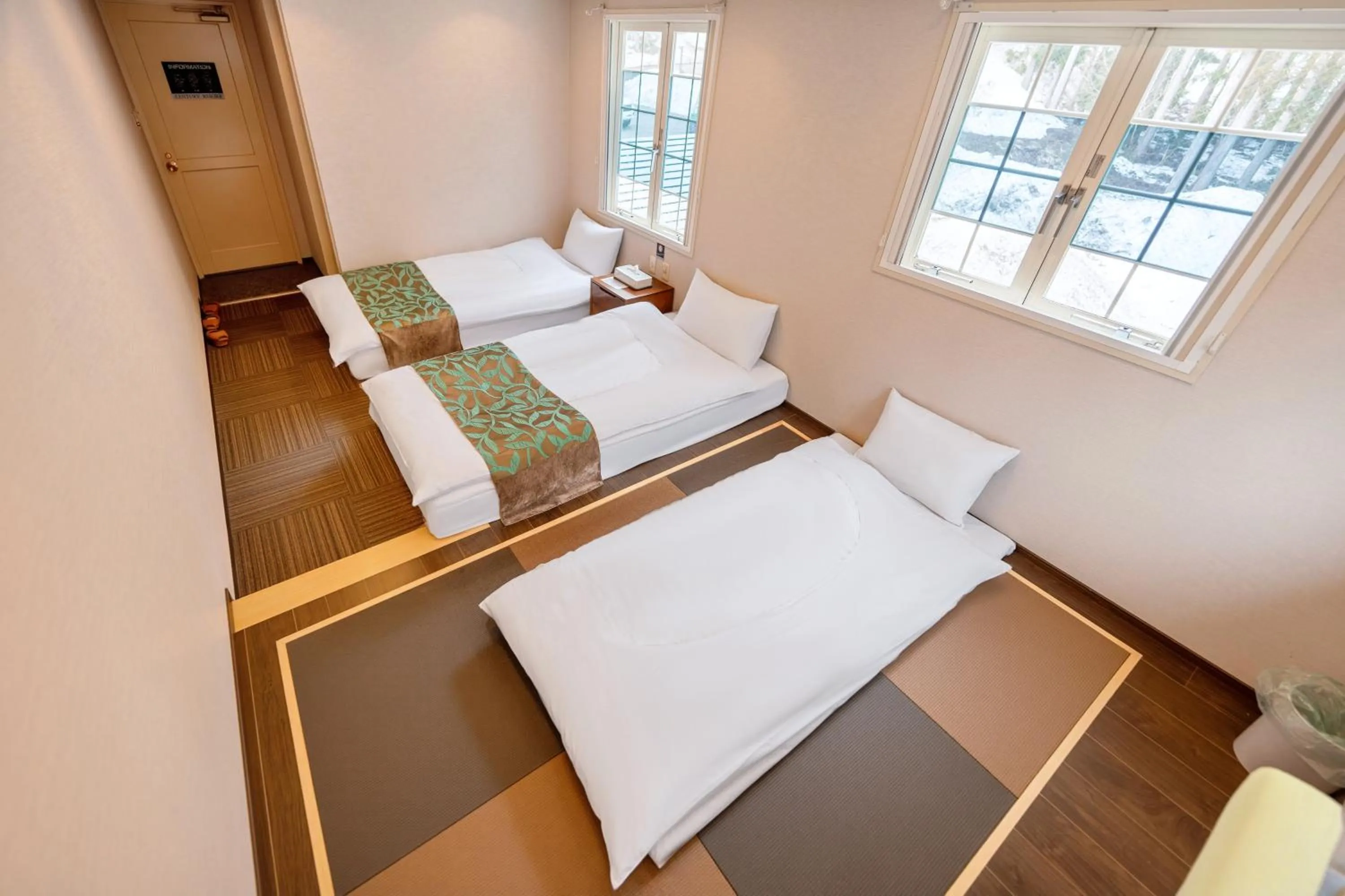 Bed in Hakuba Sun Valley Hotel