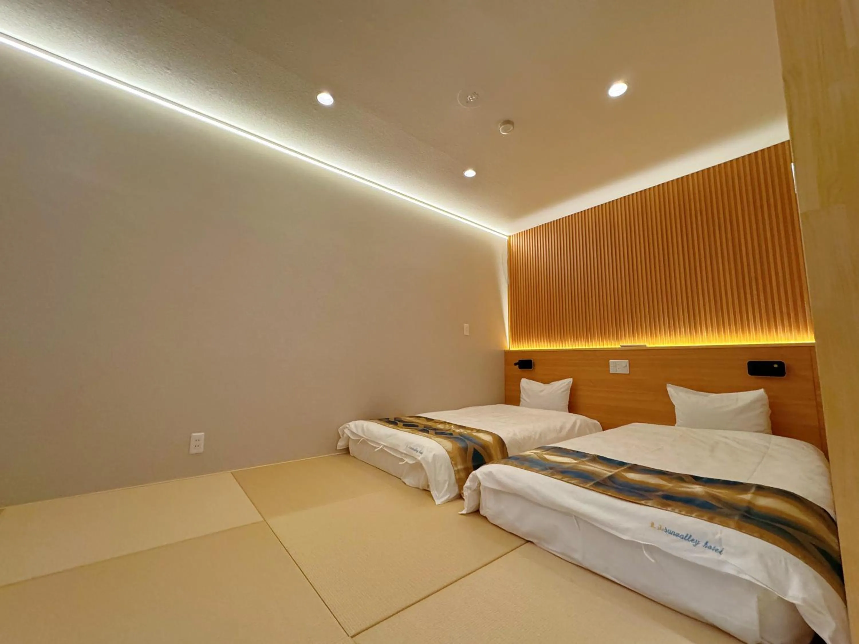 Bed in Hakuba Sun Valley Hotel