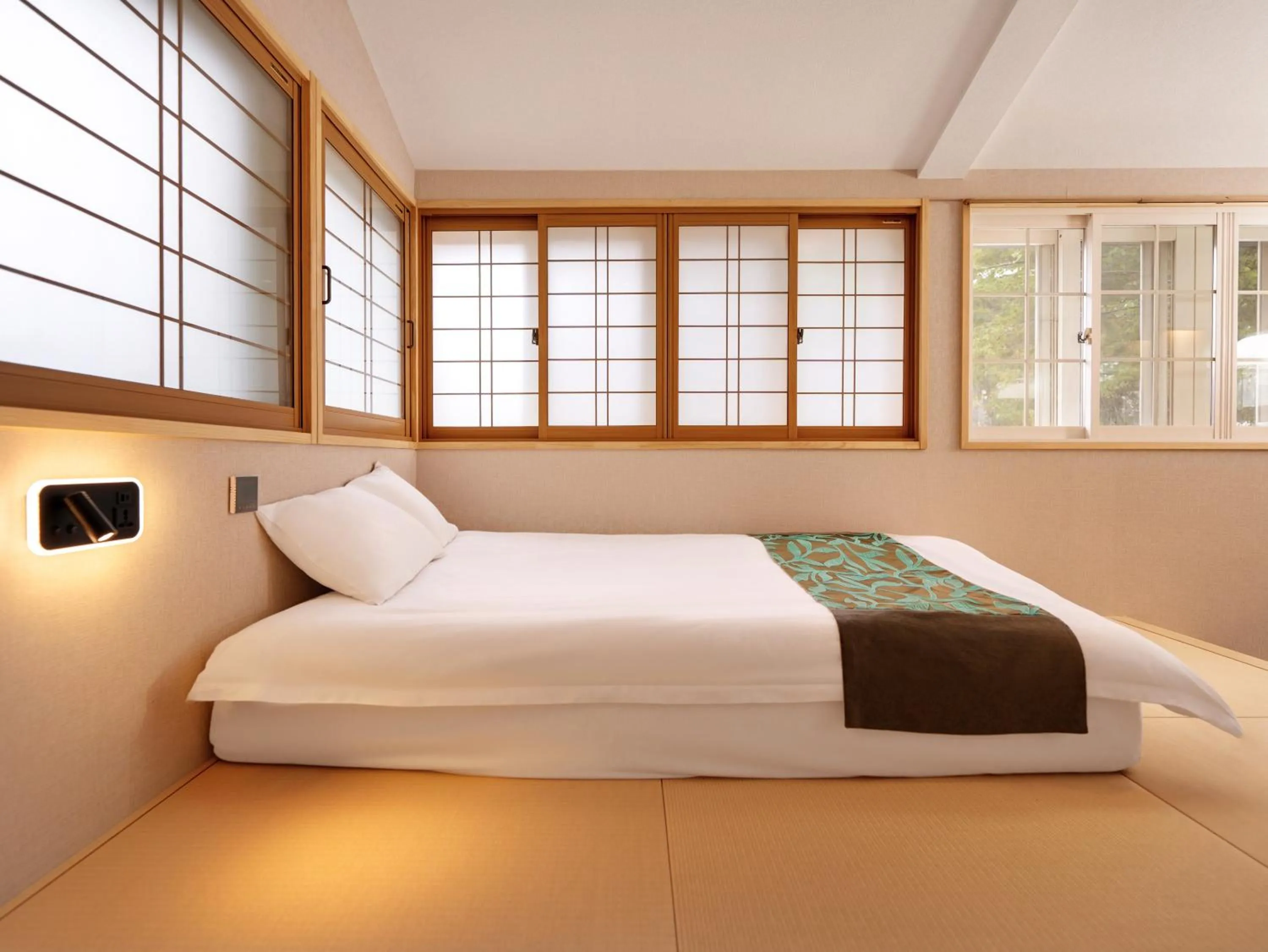 Bed in Hakuba Sun Valley Hotel