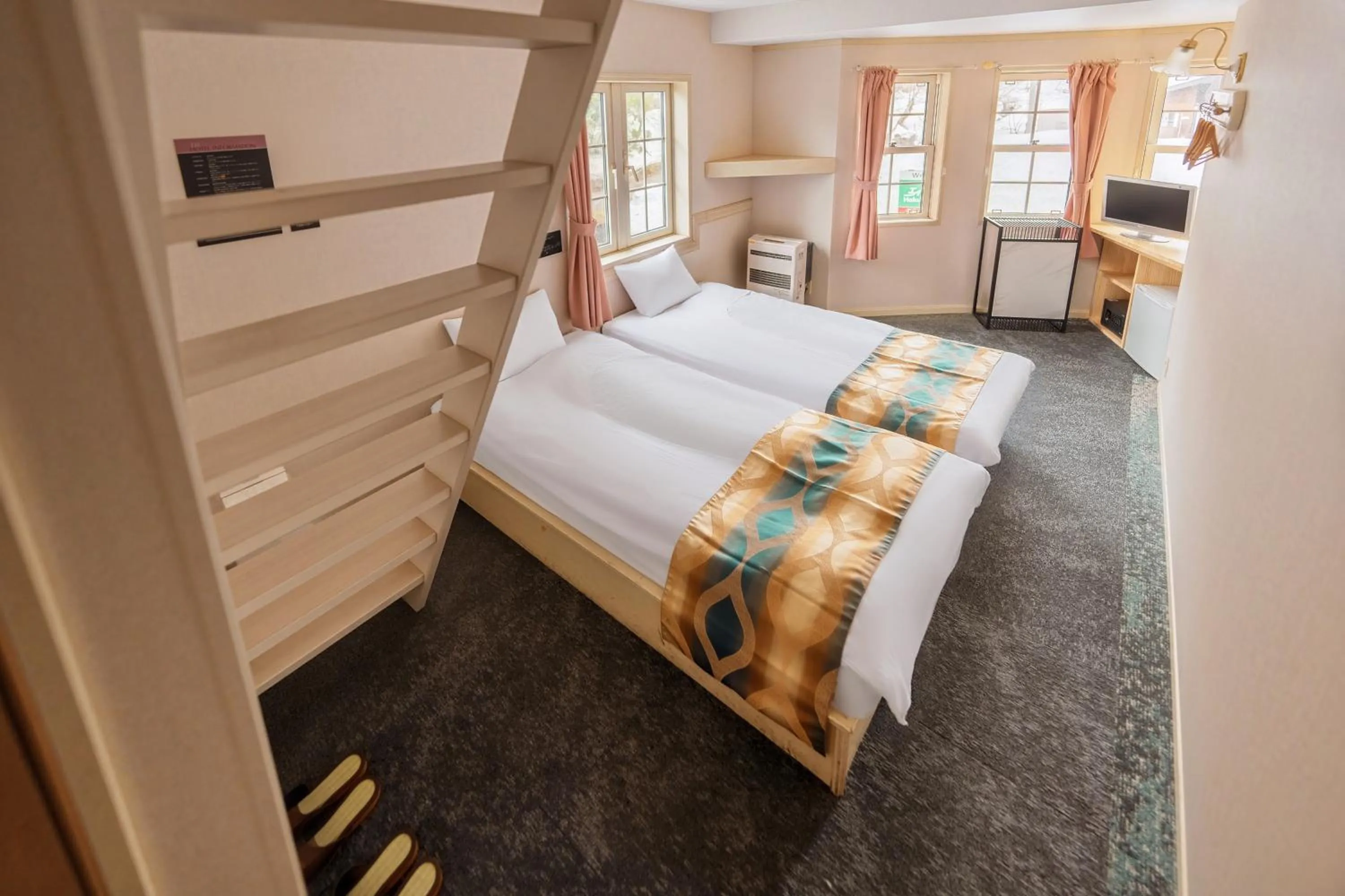 Bed in Hakuba Sun Valley Hotel