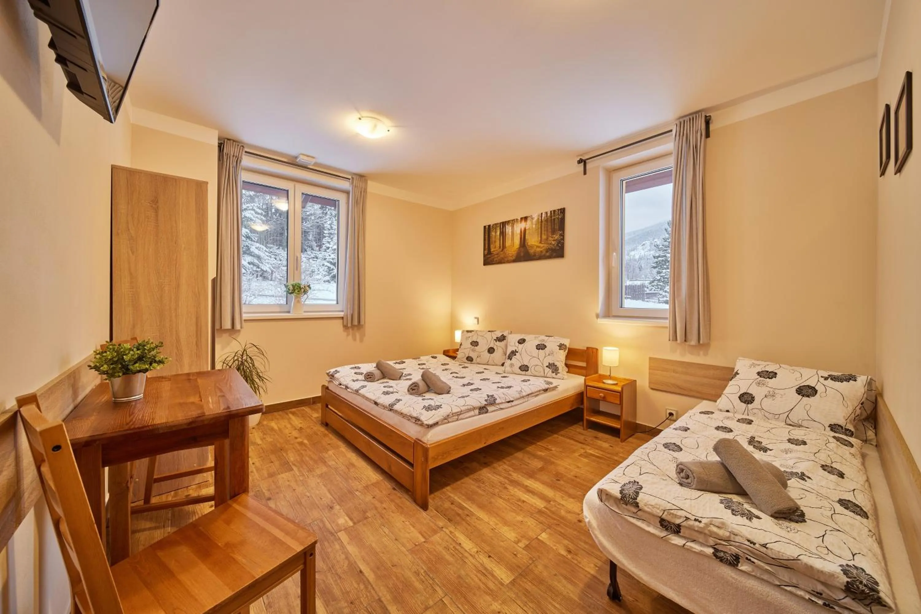 Triple Room with Garden View - single occupancy in Residence Ruth