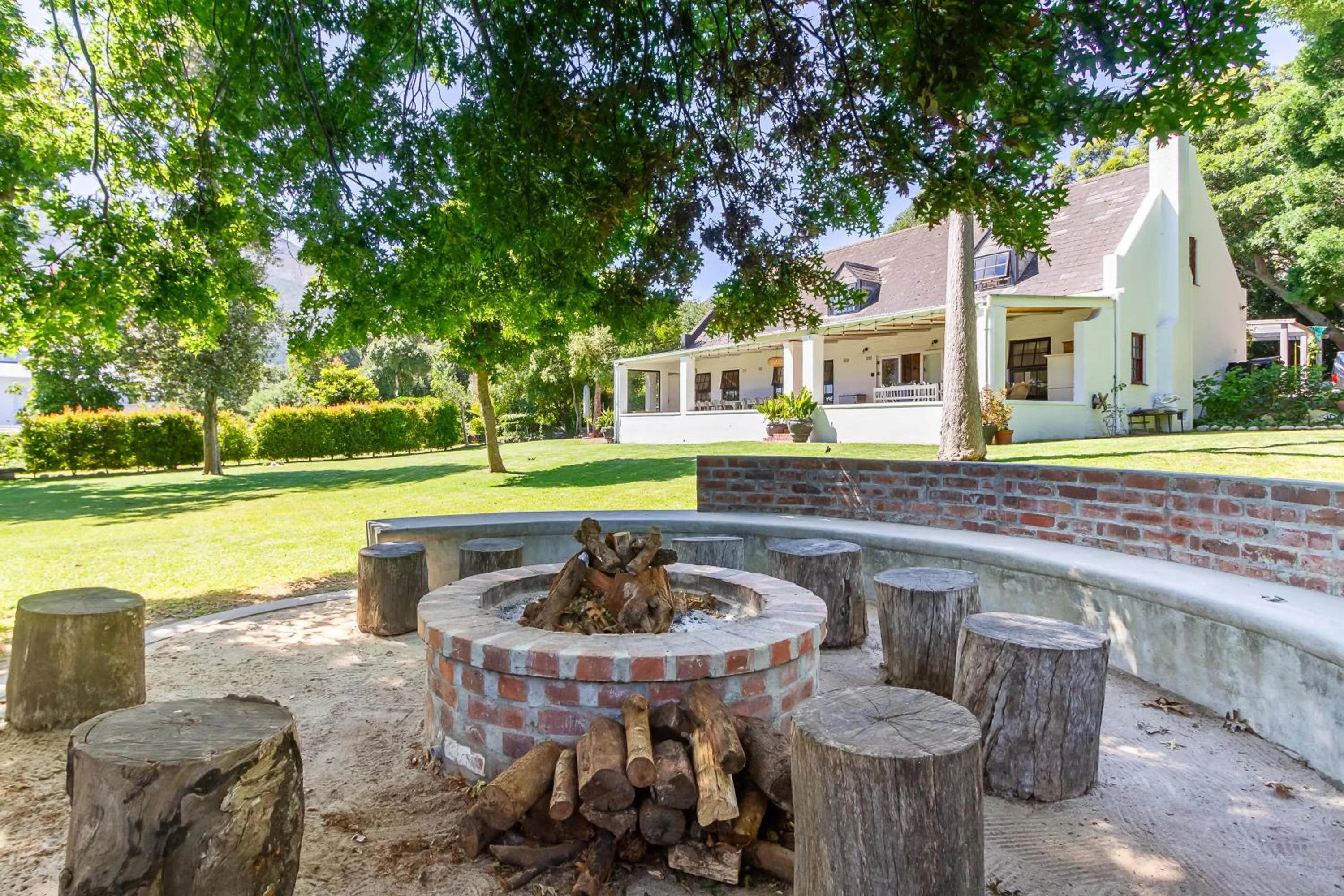 fireplace in Noordhoek Village Hotel