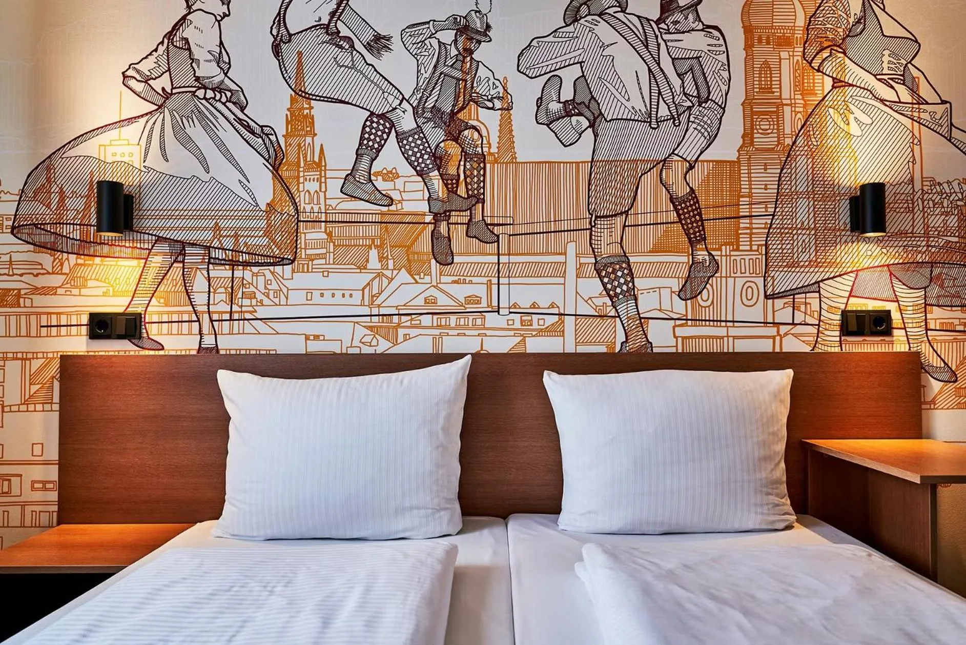 Bed in McDreams Hotel München - Messe