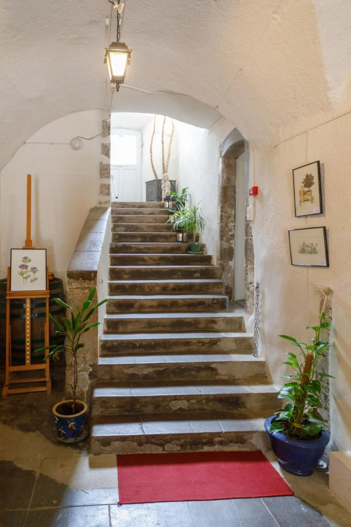 Lobby or reception in Ermitage Saint Vincent B&B