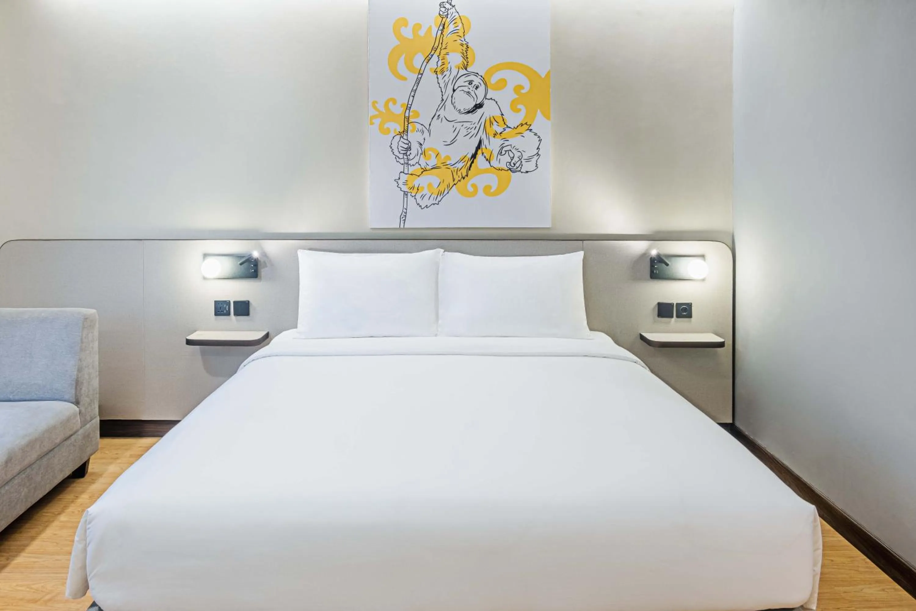 Bed in Yello Hotel Samarinda