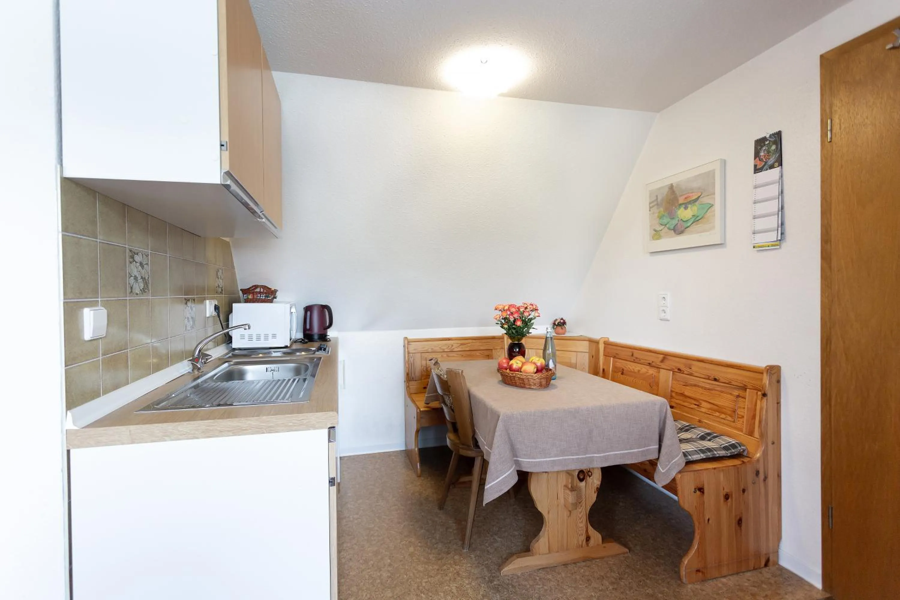 Kitchen or kitchenette in Hotel Silberdistel