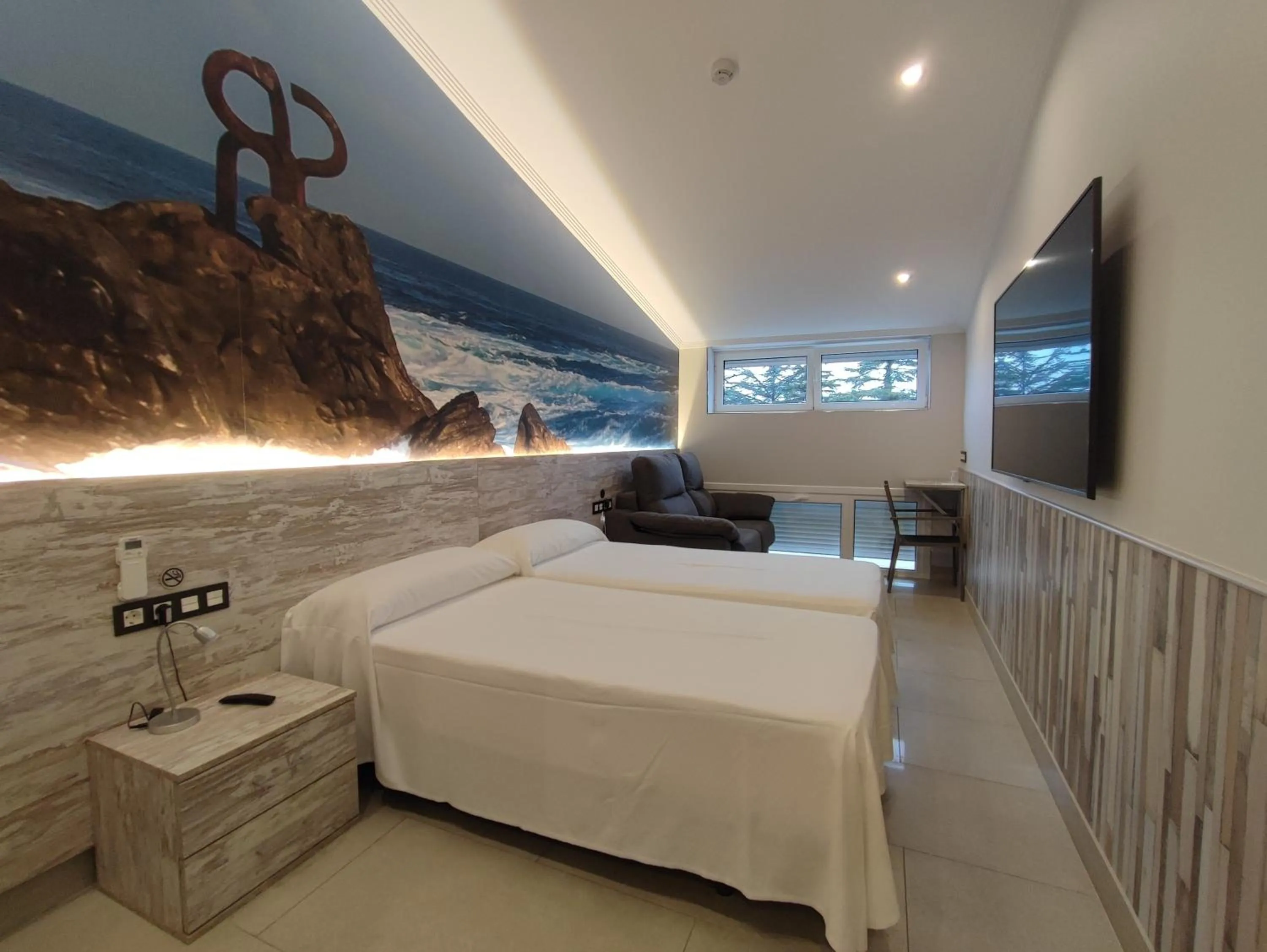 Bed in Pensión Astigarraga