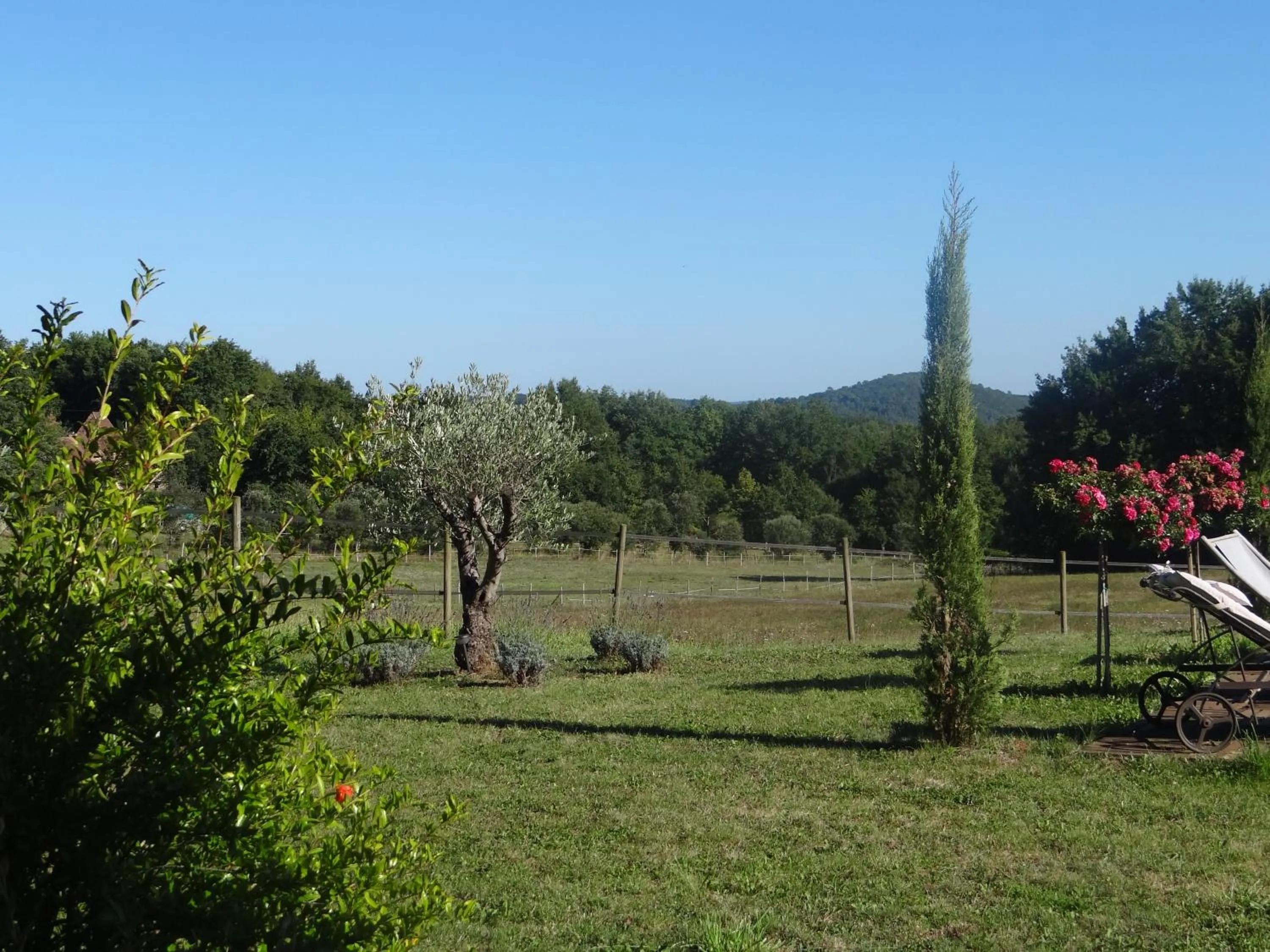 Garden view in La Rolandie Haute