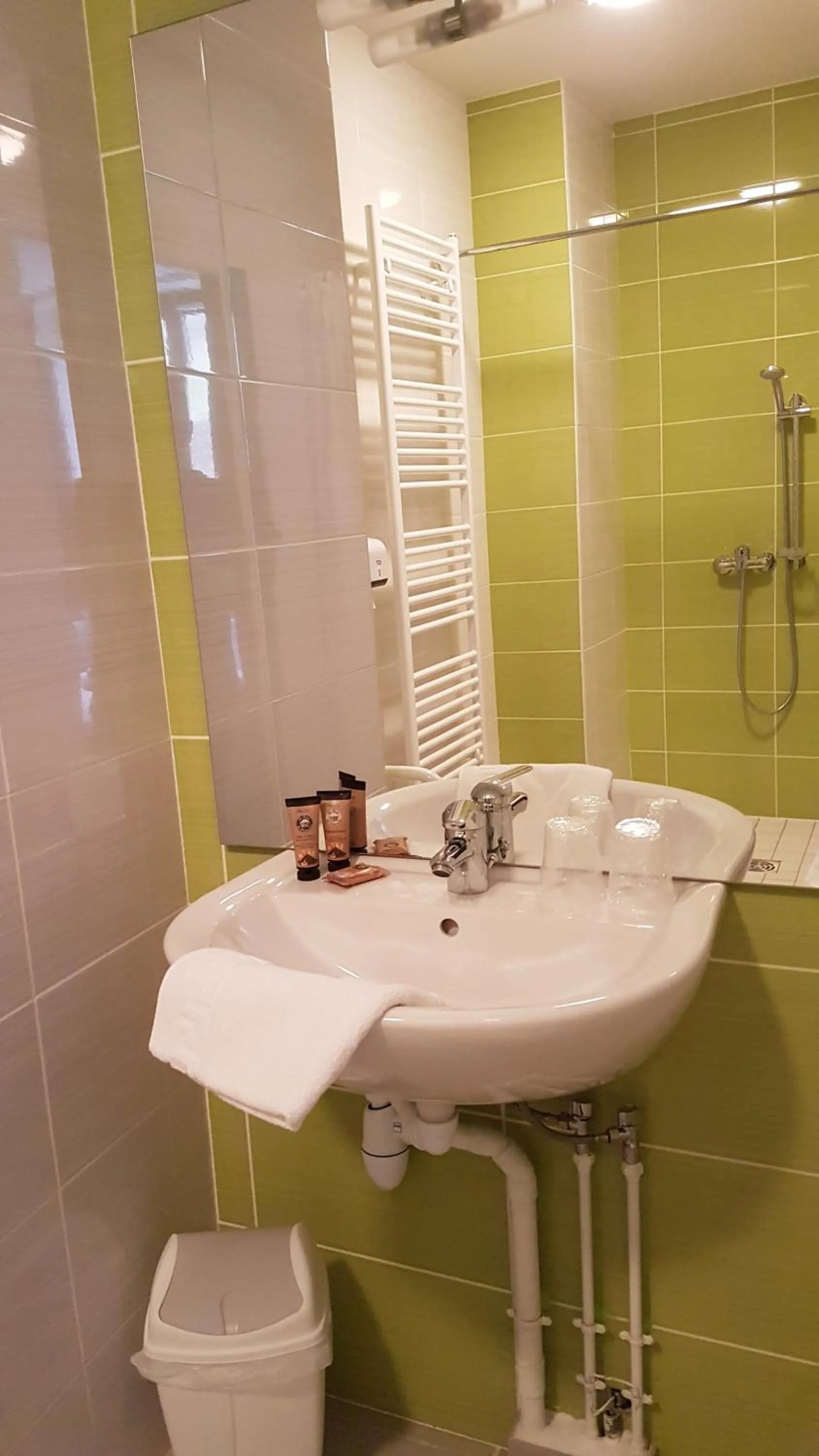 Shower in Hôtel du Soleil