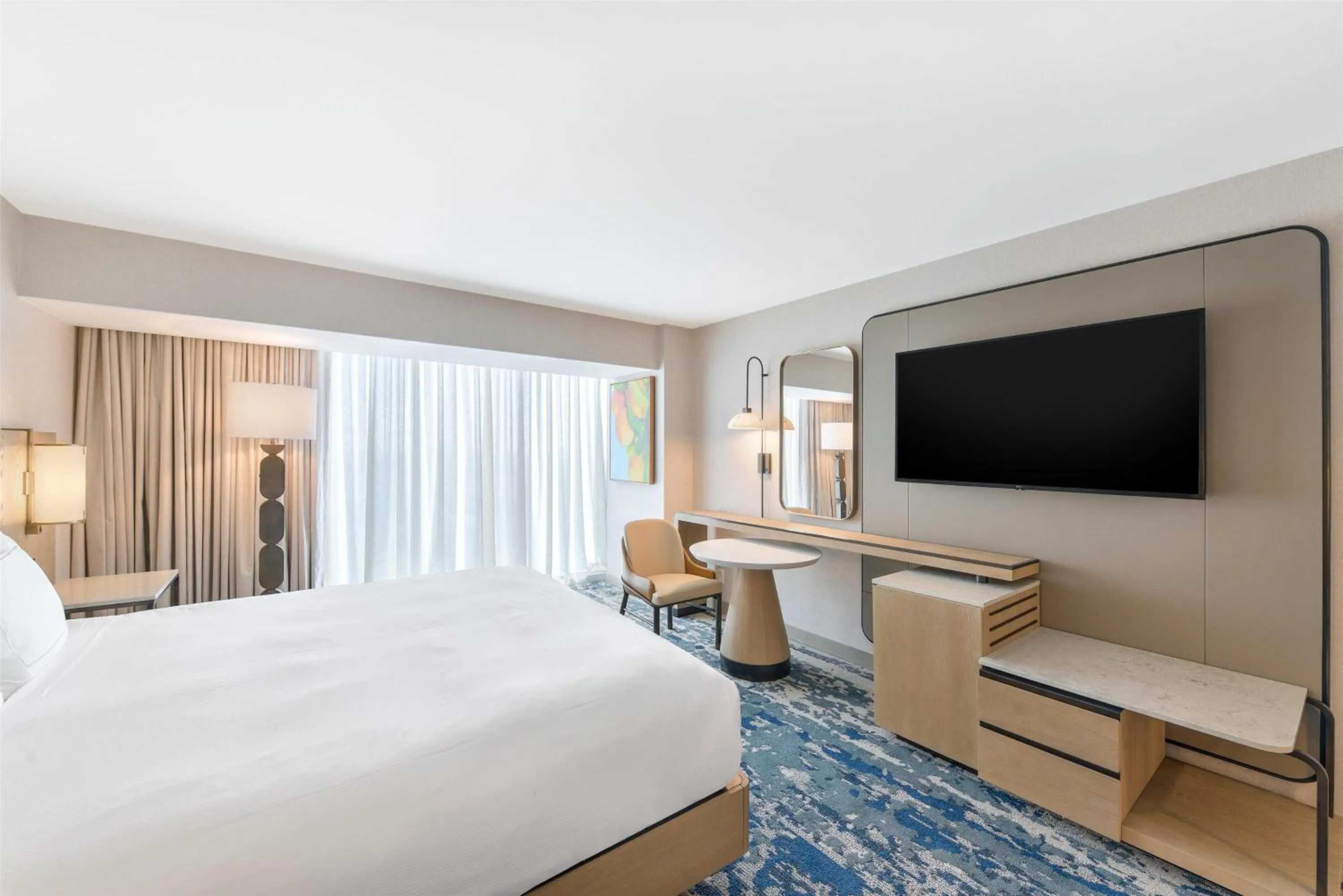 Bed in Hilton Anaheim