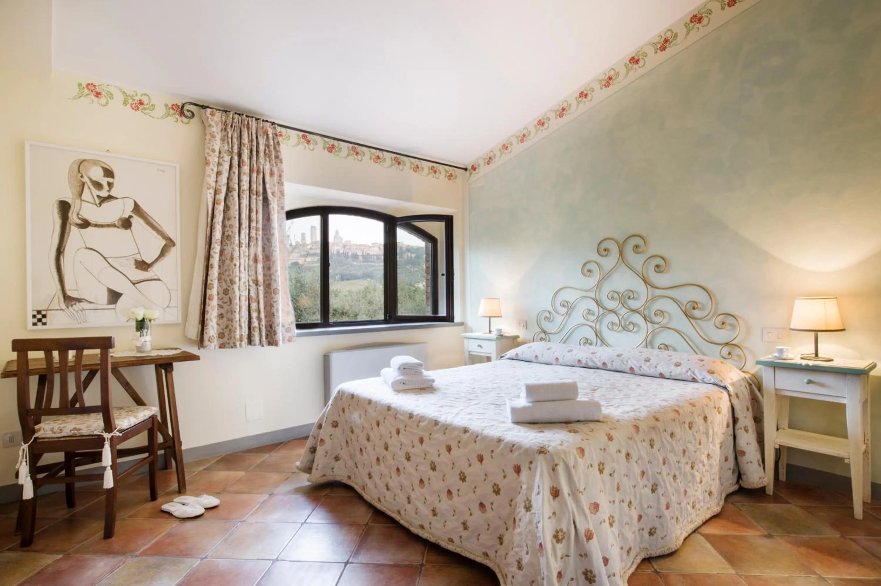 Bed in B&B Ponte a Nappo San Gimignano