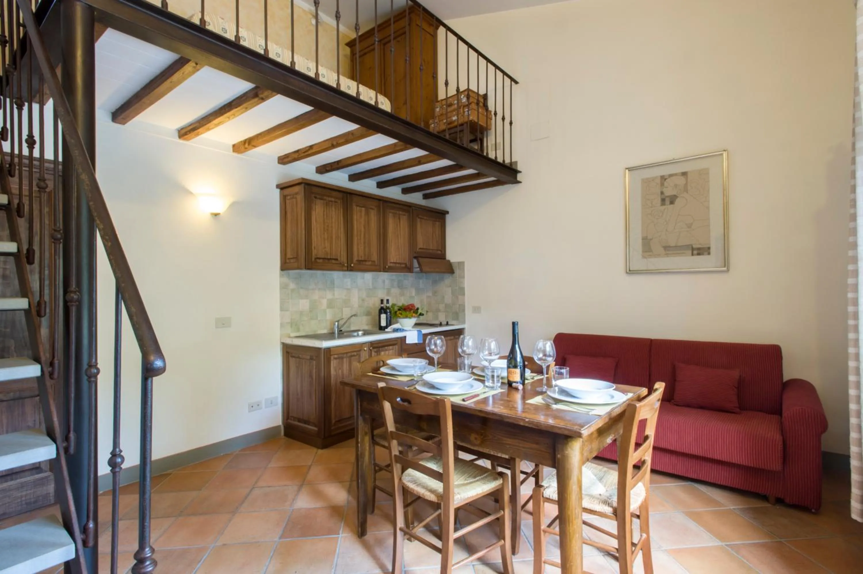 Living room in B&B Ponte a Nappo San Gimignano