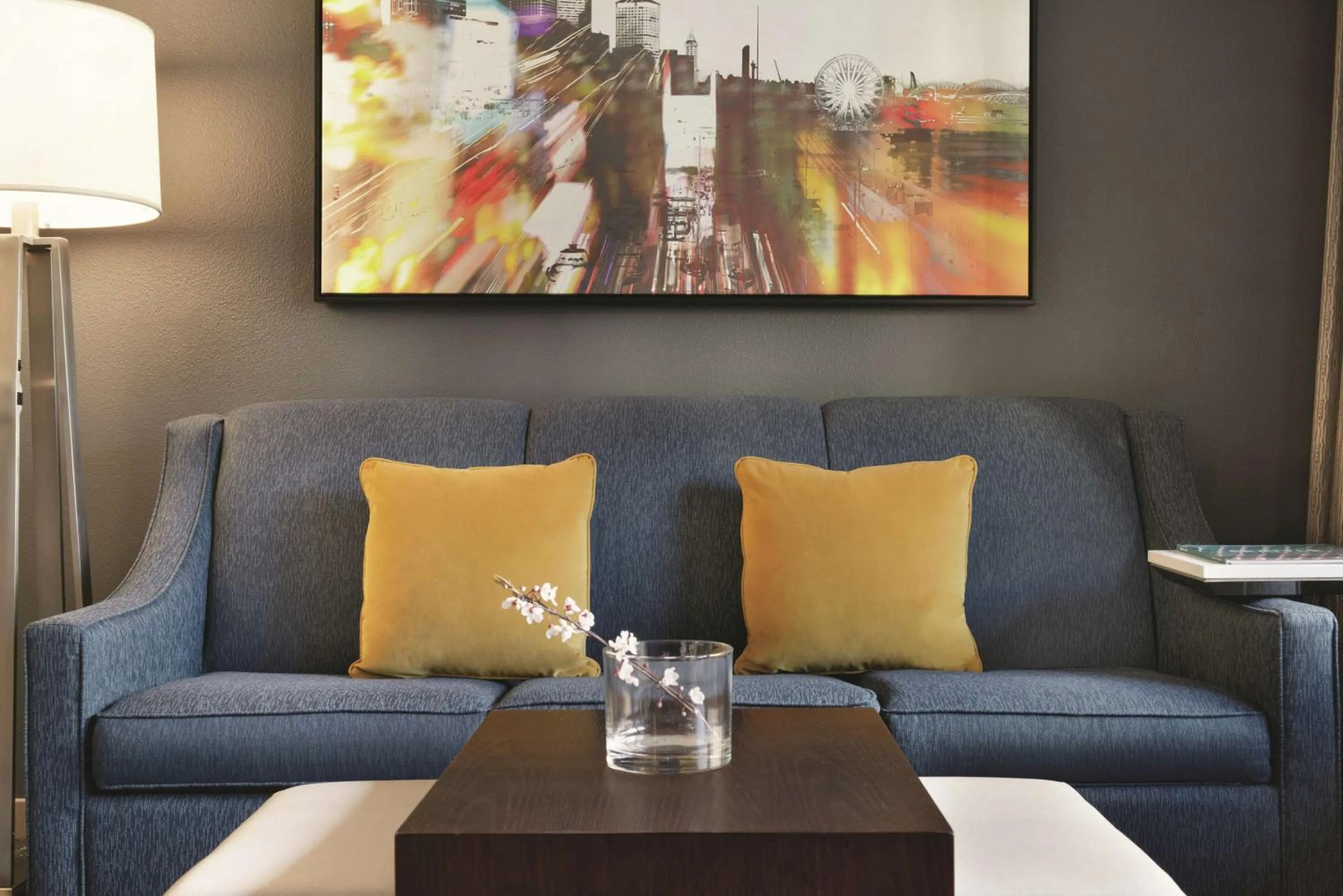 Living room, Seating Area in Homewood Suites by Hilton-Seattle Convention Center-Pike Street