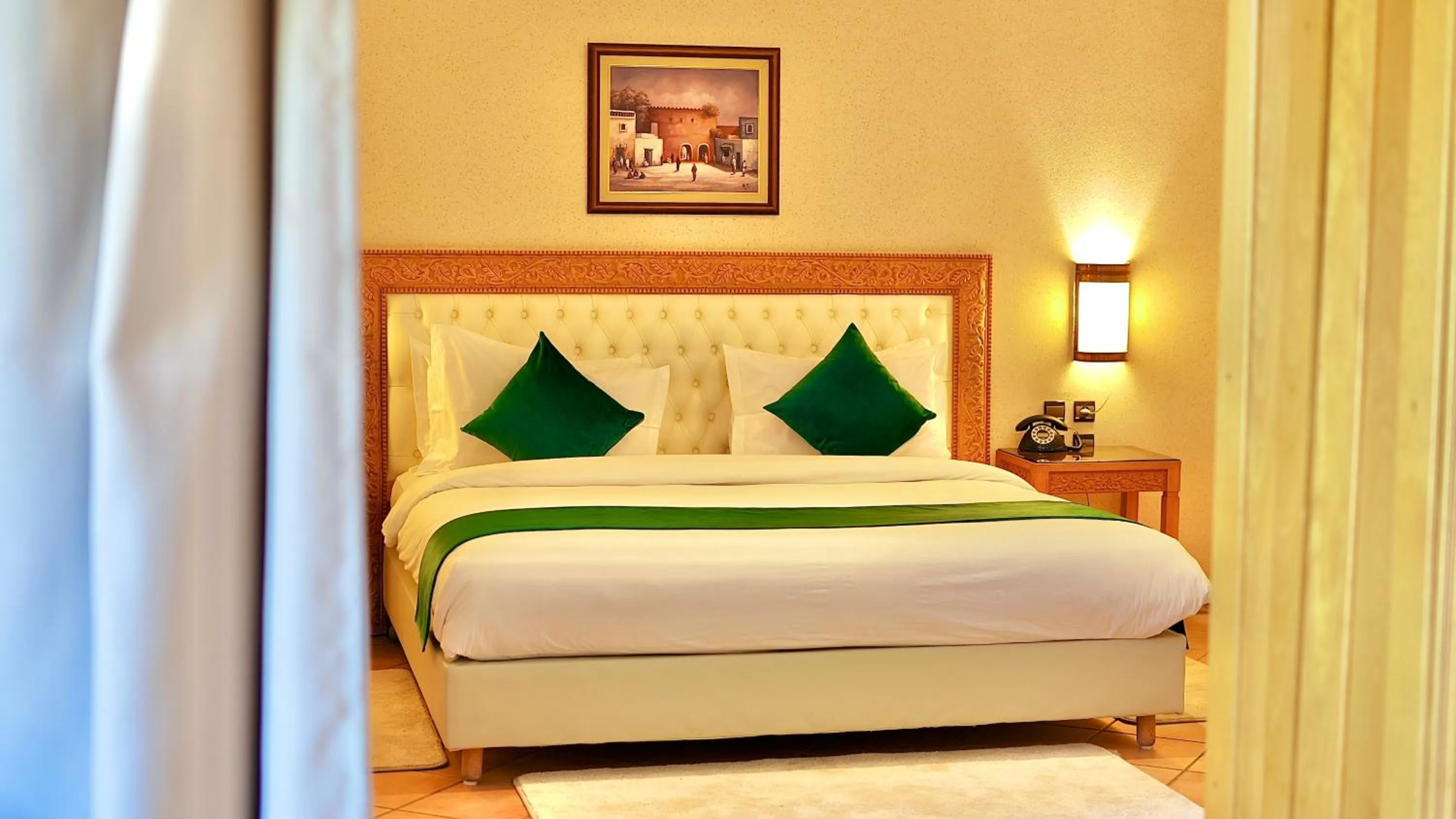 furniture, Bed in Hotel Menzeh Dalia