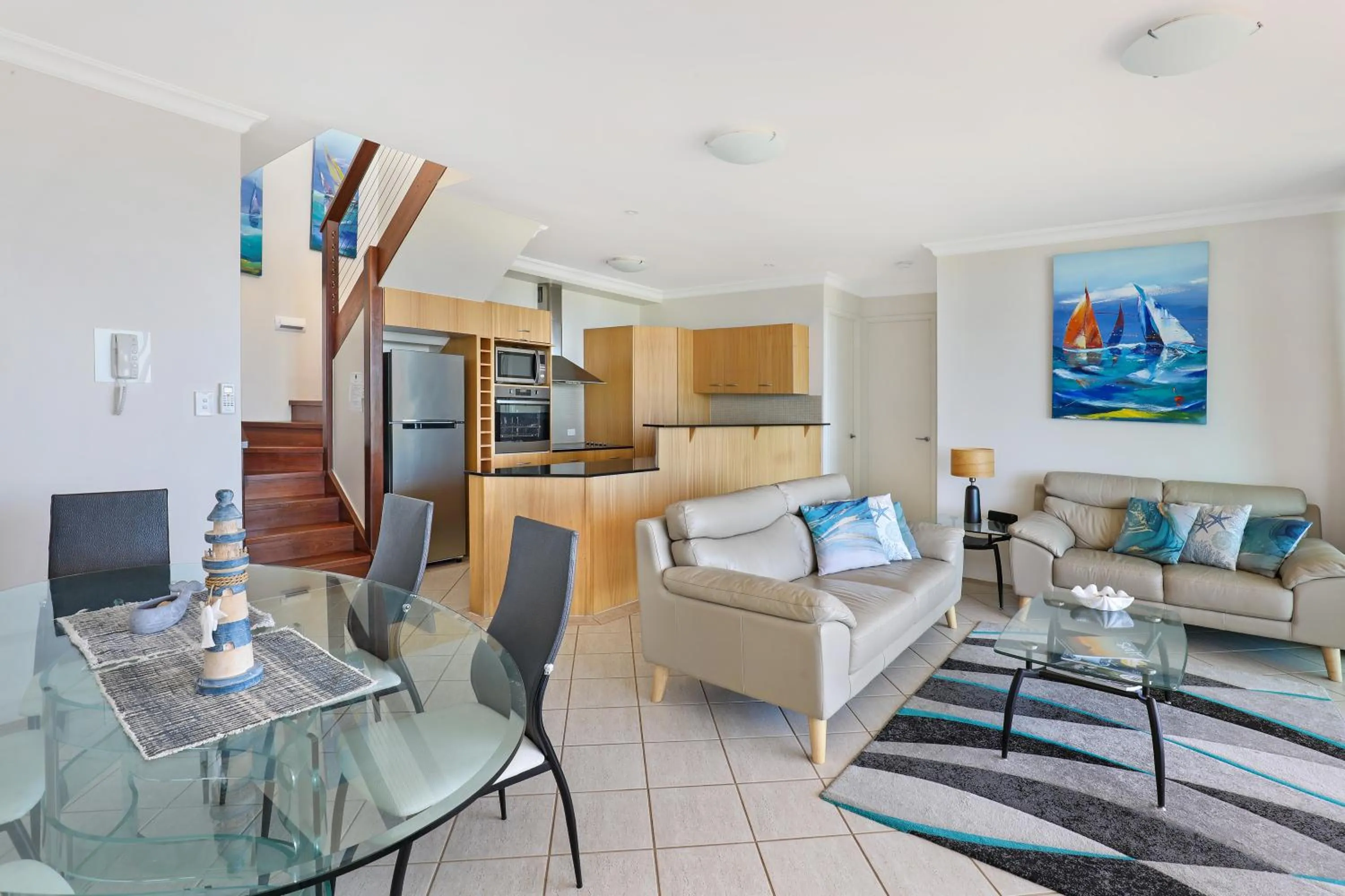 Living room in Santorini Twin Waters