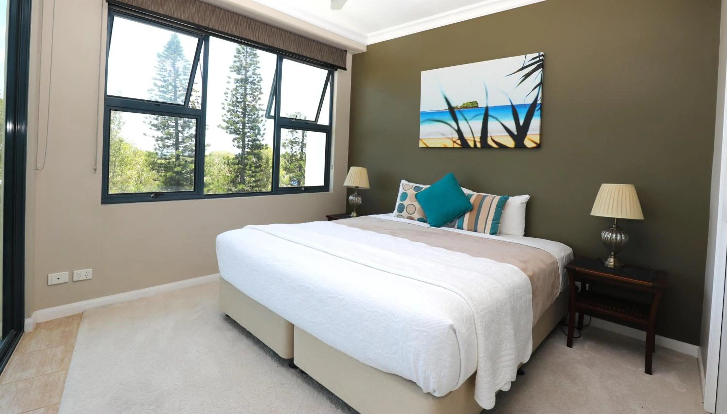 Bedroom, Bed in Santorini Twin Waters