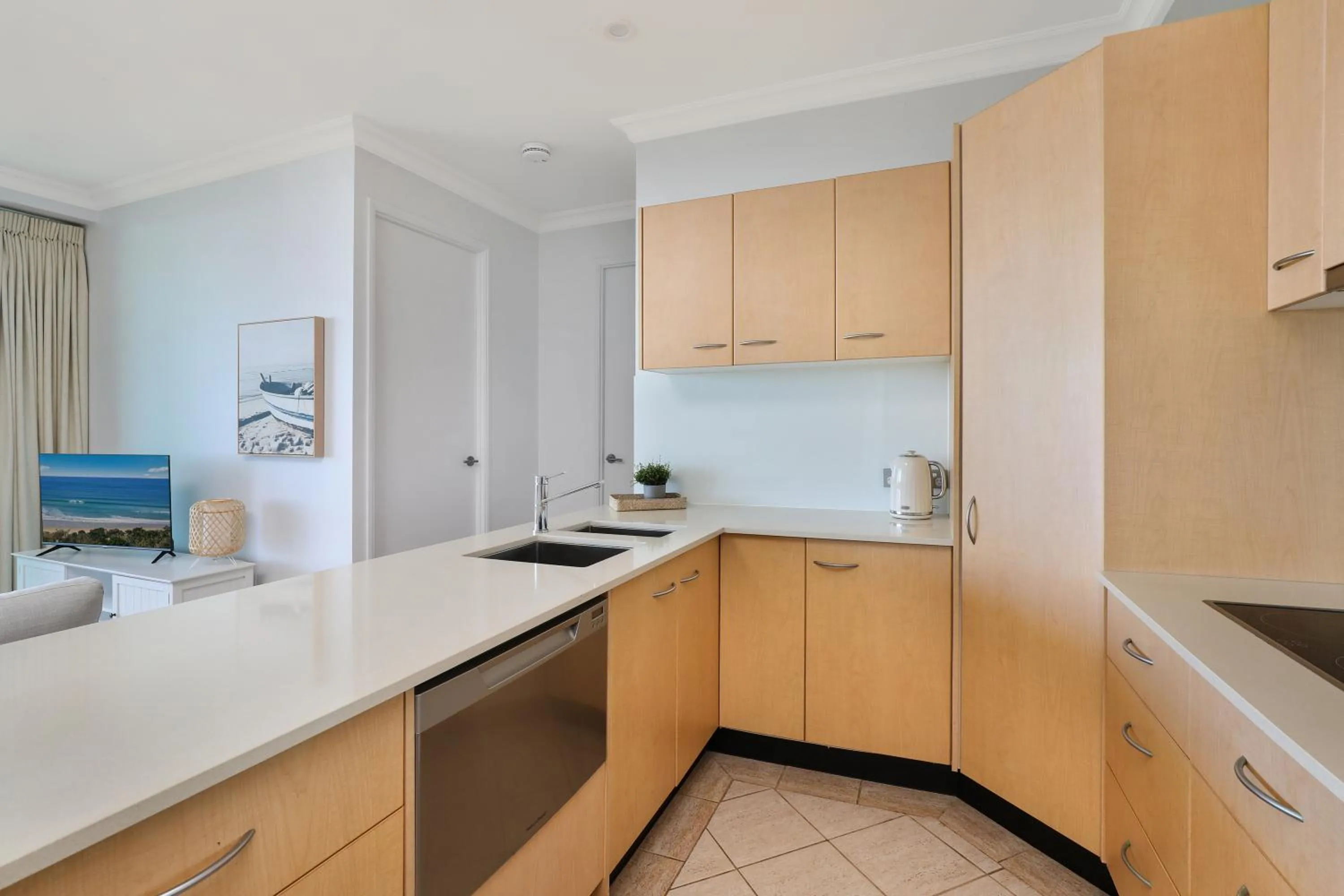 kitchen in Santorini Twin Waters